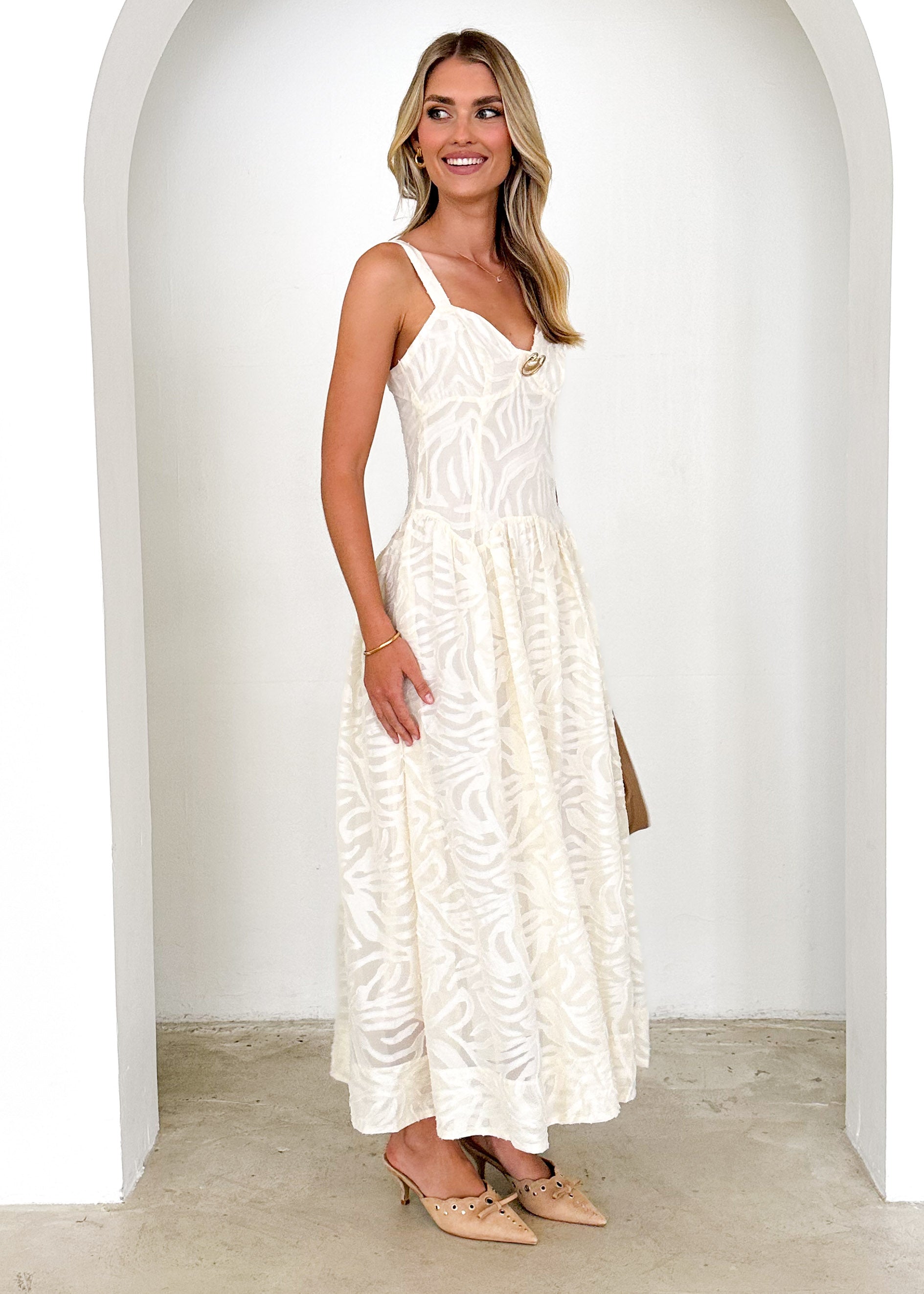 Marilyn Maxi Dress - Cream Lace