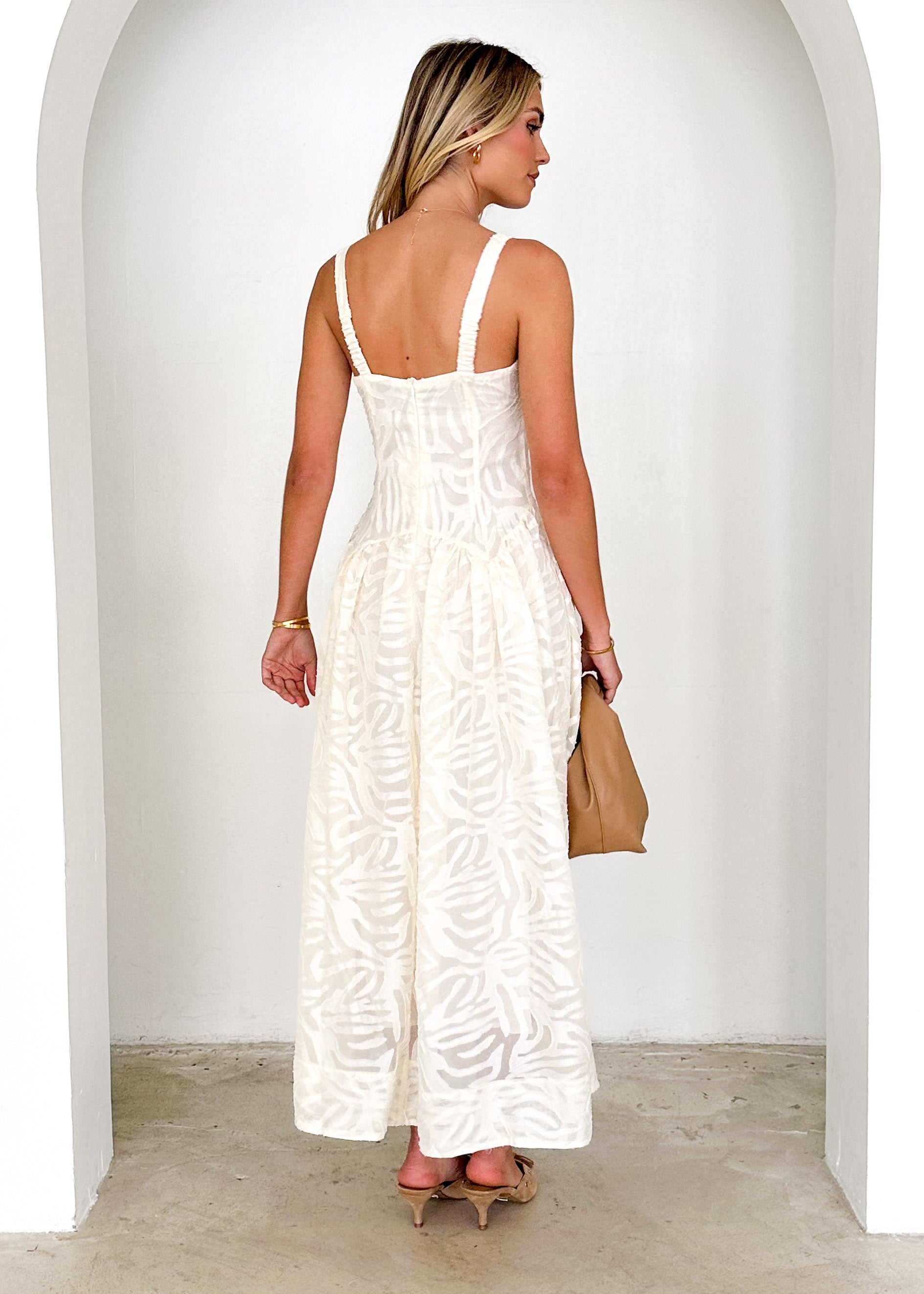 Marilyn Maxi Dress - Cream Lace