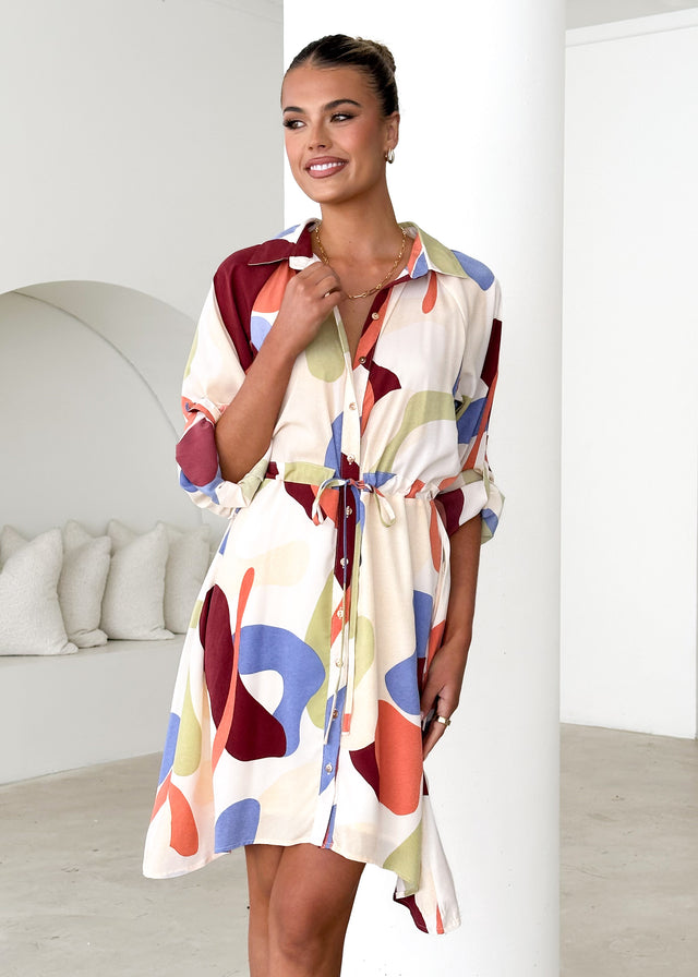 Emmorlo Dress - Acai Abstract