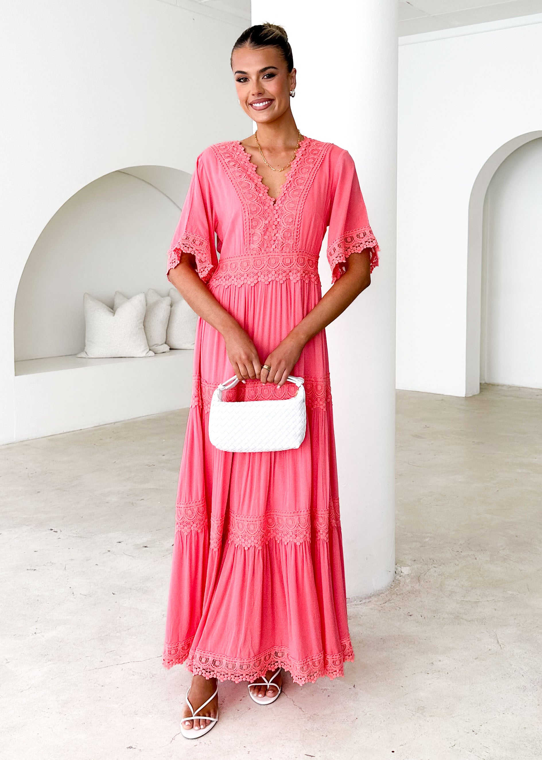 Nakieta Maxi Dress - Watermelon