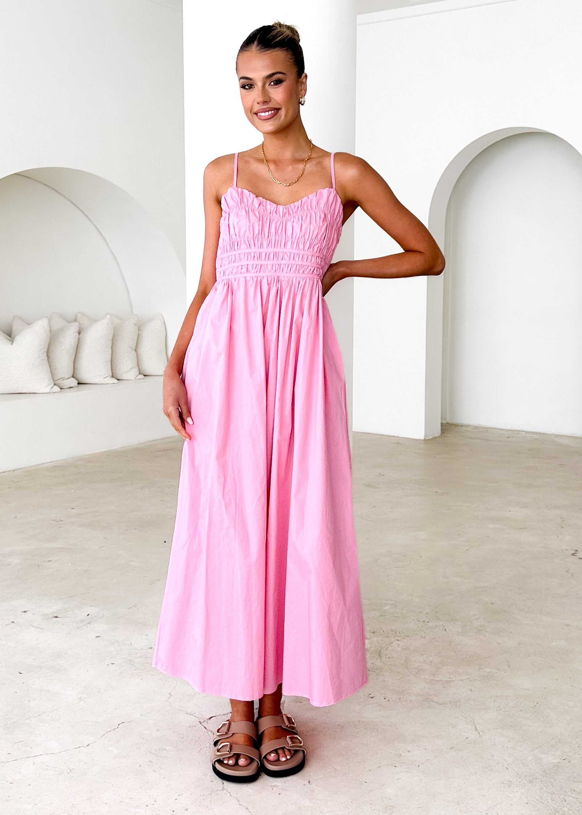 Serafina Maxi Dress - Pink