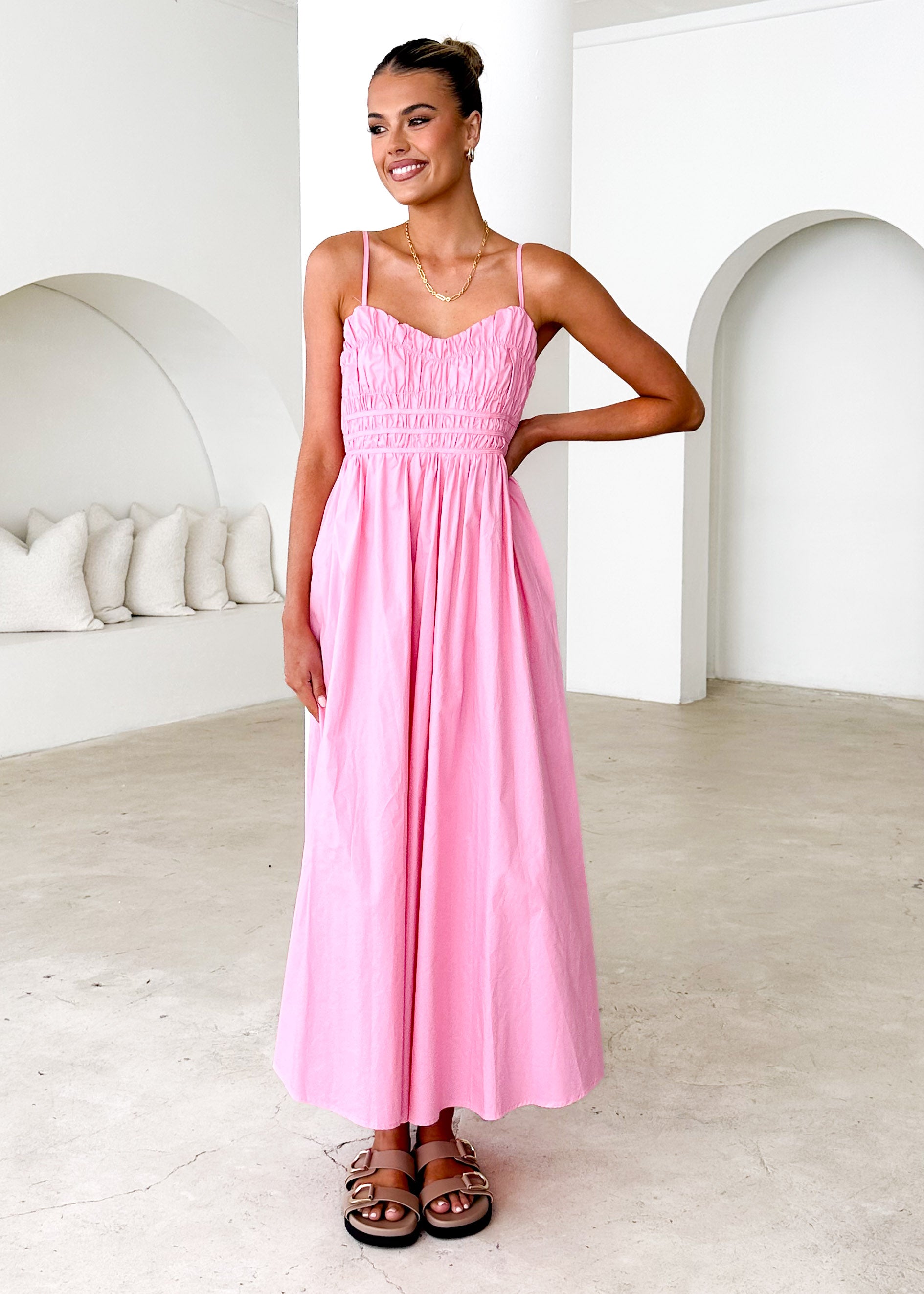 Serafina Maxi Dress - Pink