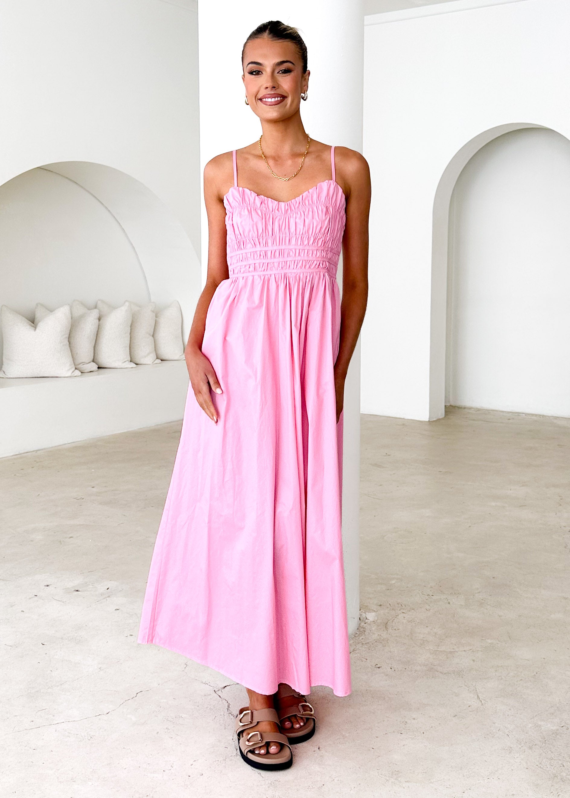 Serafina Maxi Dress - Pink