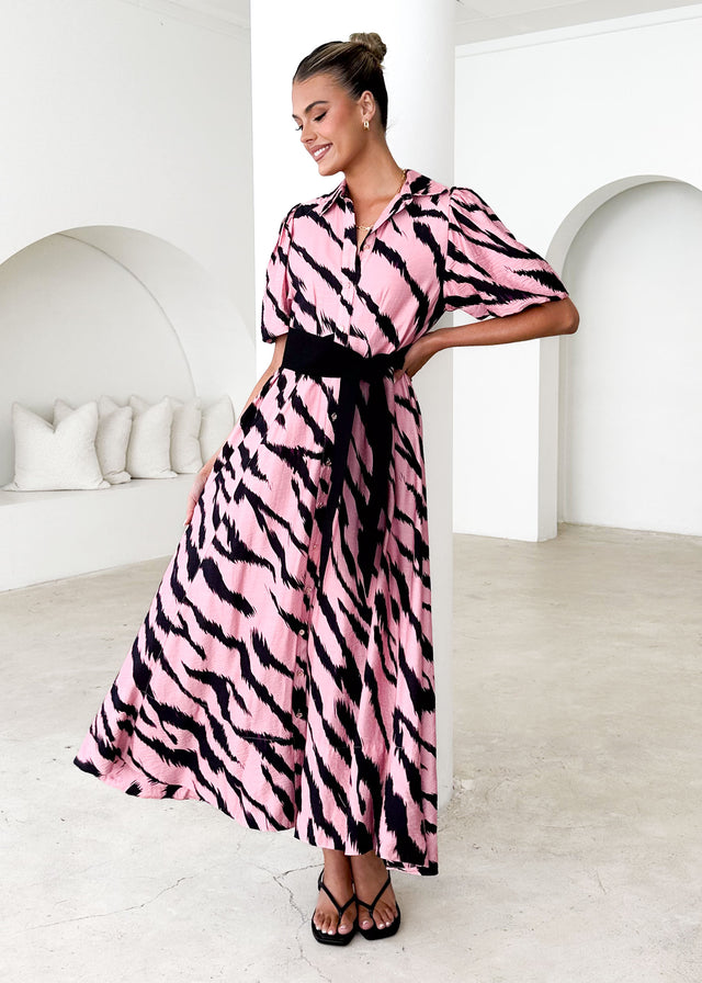 Rambler Maxi Dress - Pink Zebra Gingham & Heels Rambler Maxi Dress - Pink Zebra Gingham & Heels