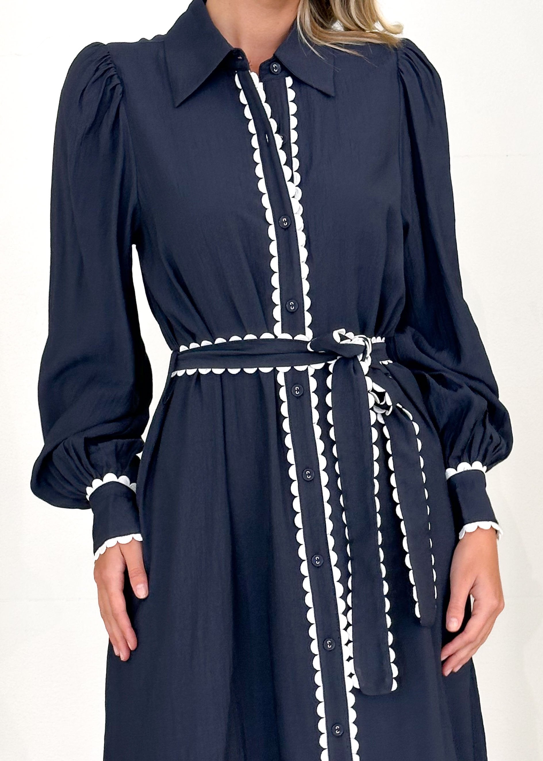 Cove Midi Dress - Navy