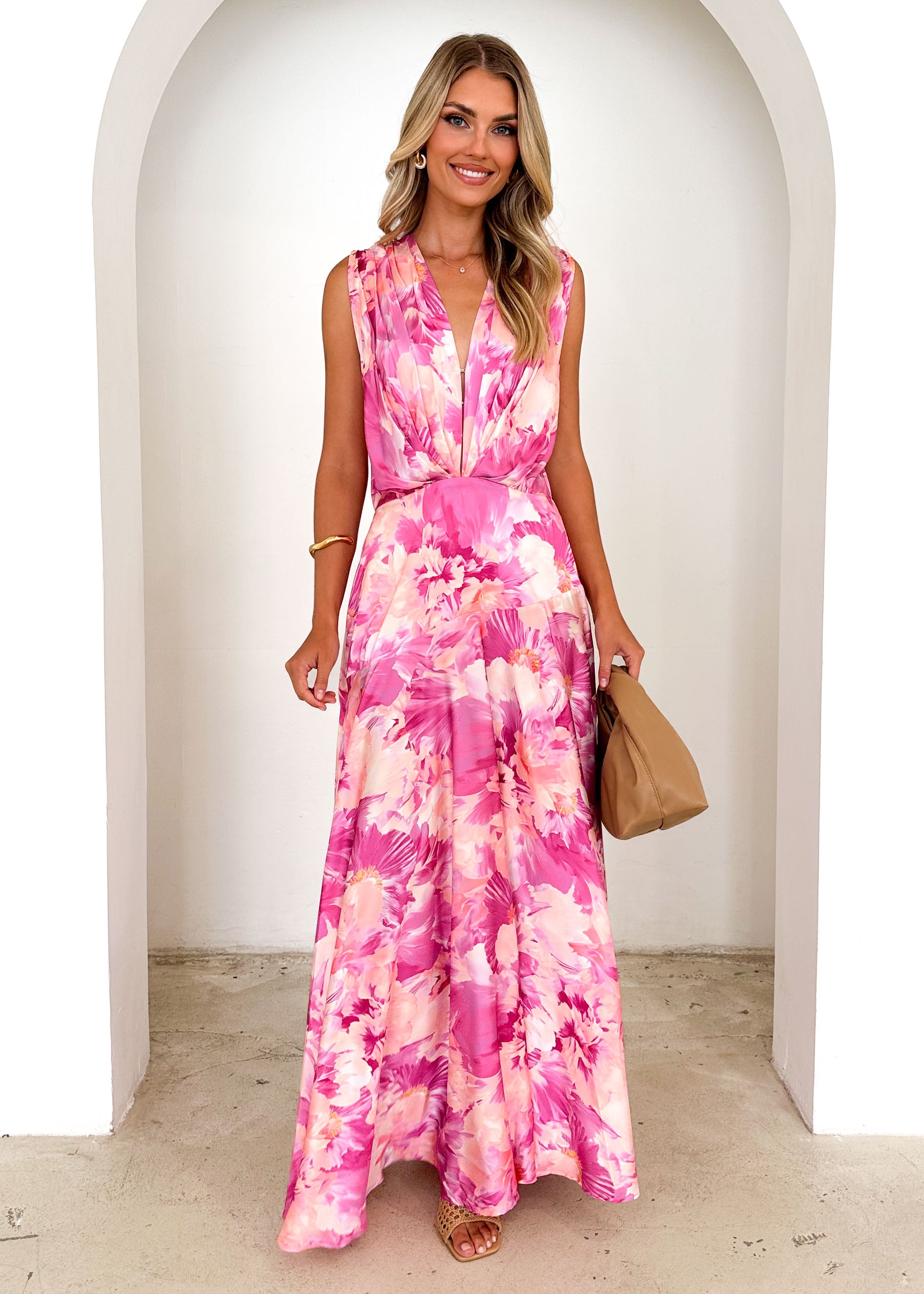 Divinity Maxi Dress - Pink Floral