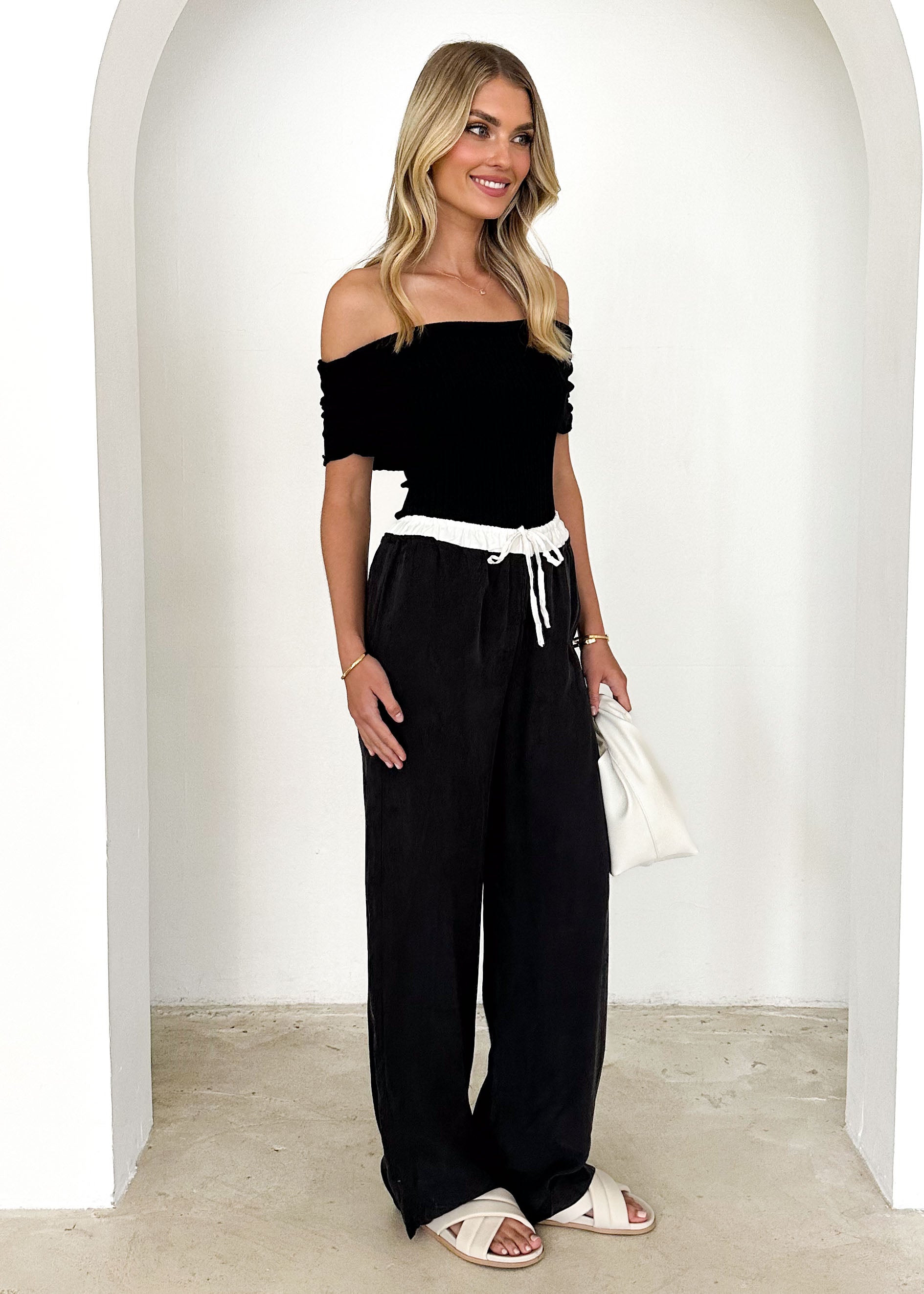 Alexis Cupro Pants - Black