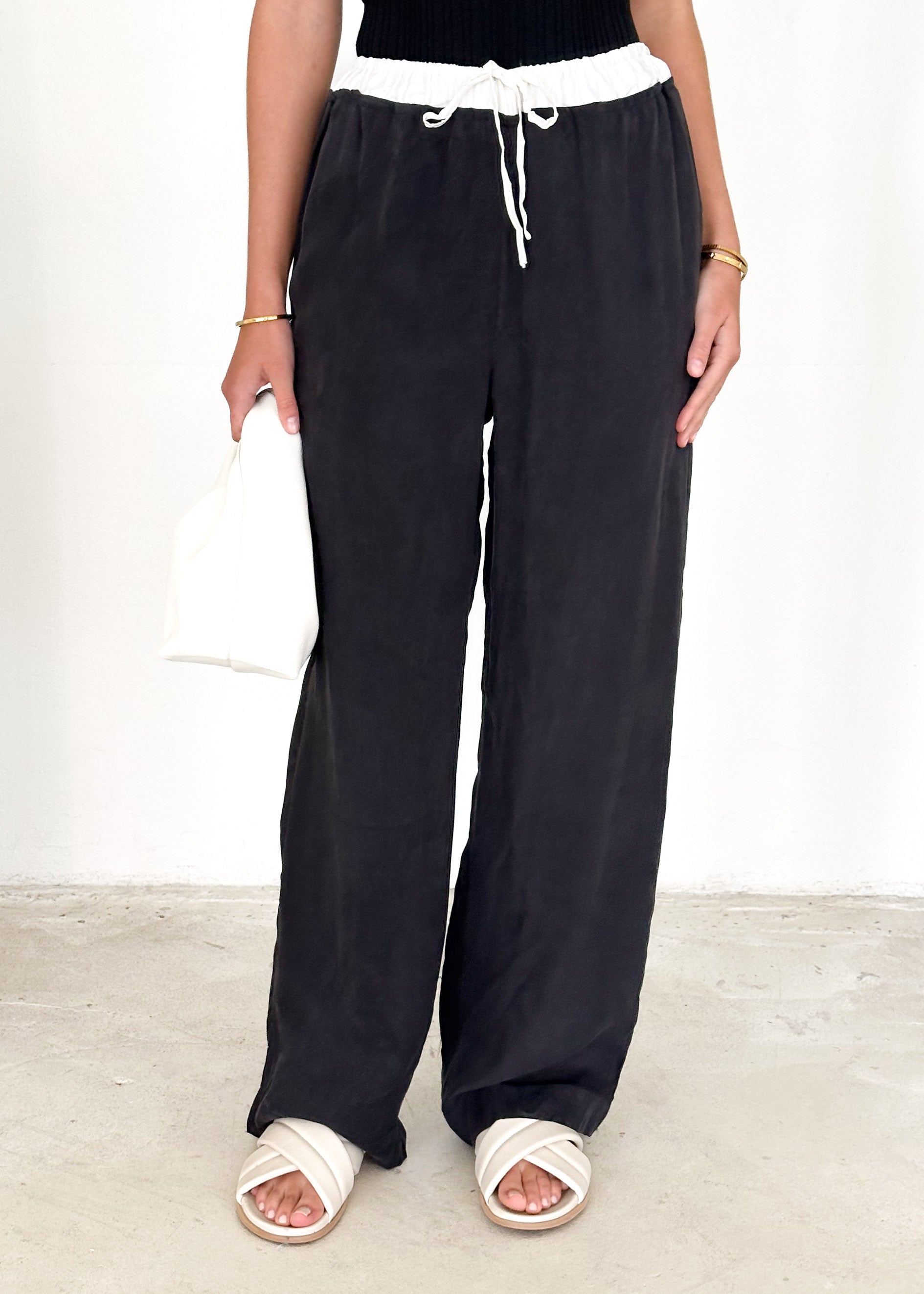 Alexis Cupro Pants - Black