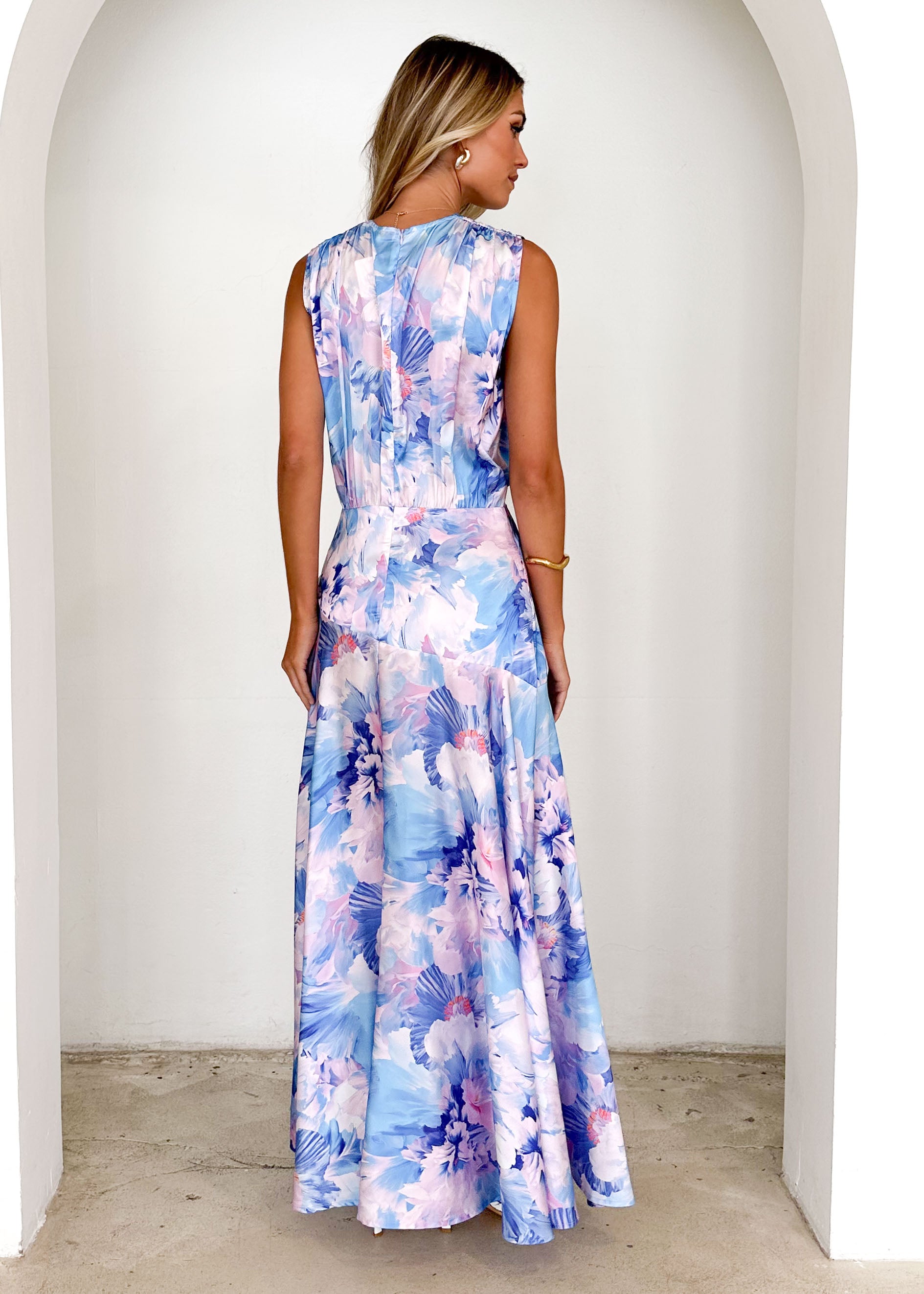 Divinity Maxi Dress - Blue Floral