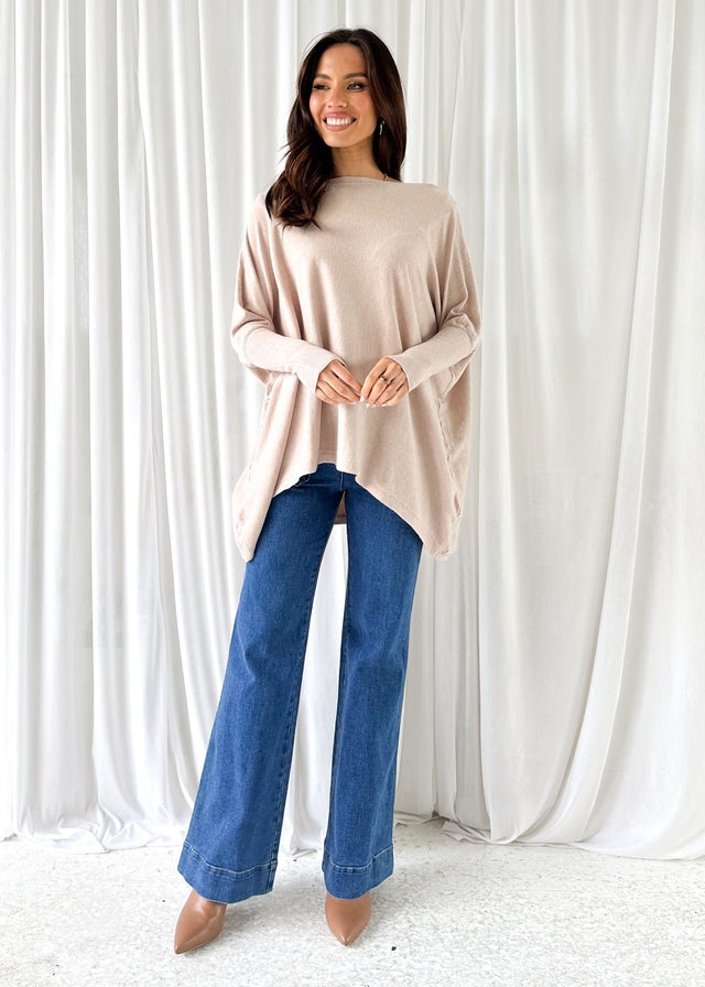 Ryden Knit Top - Latte