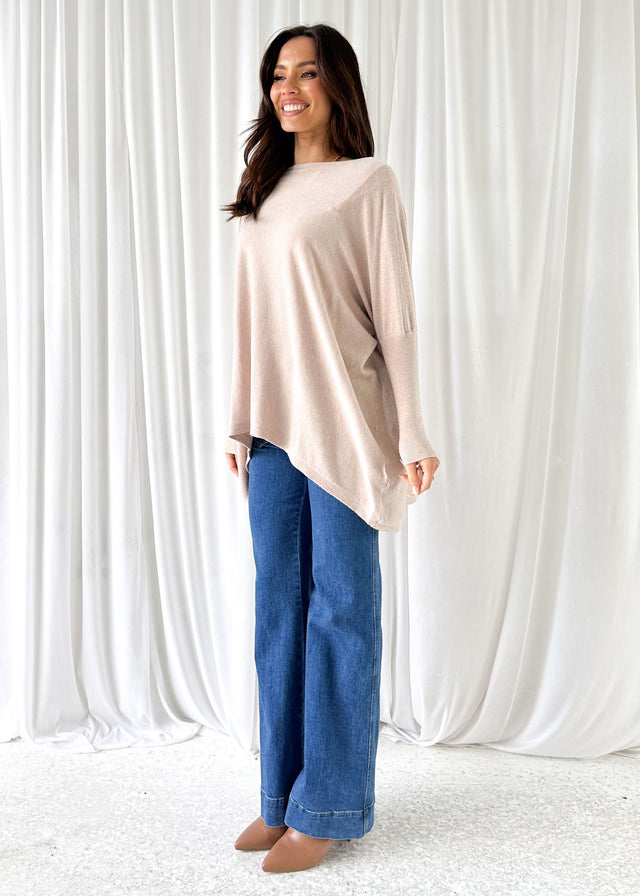 Ryden Knit Top - Latte