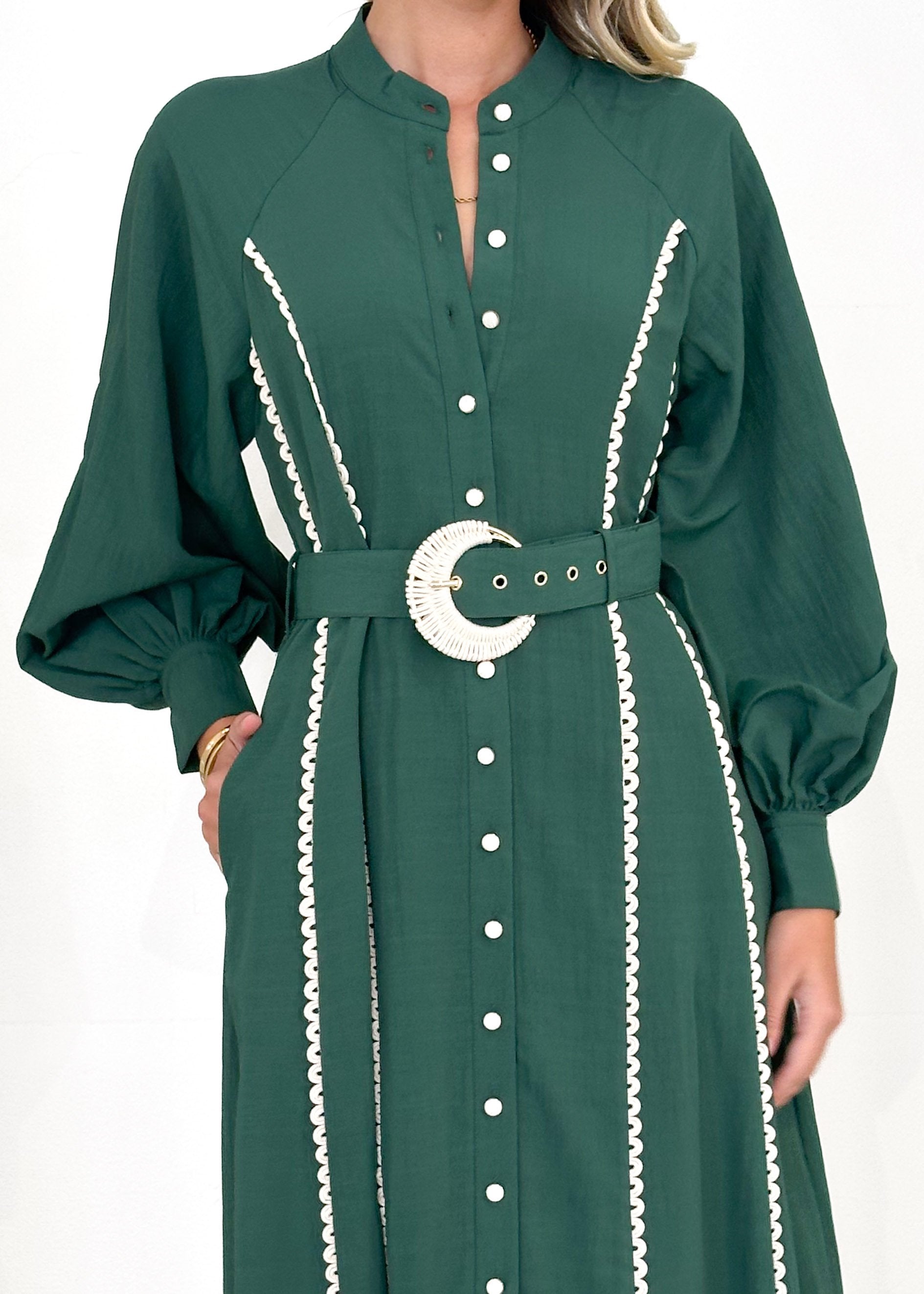 Evelina Maxi Dress - Emerald