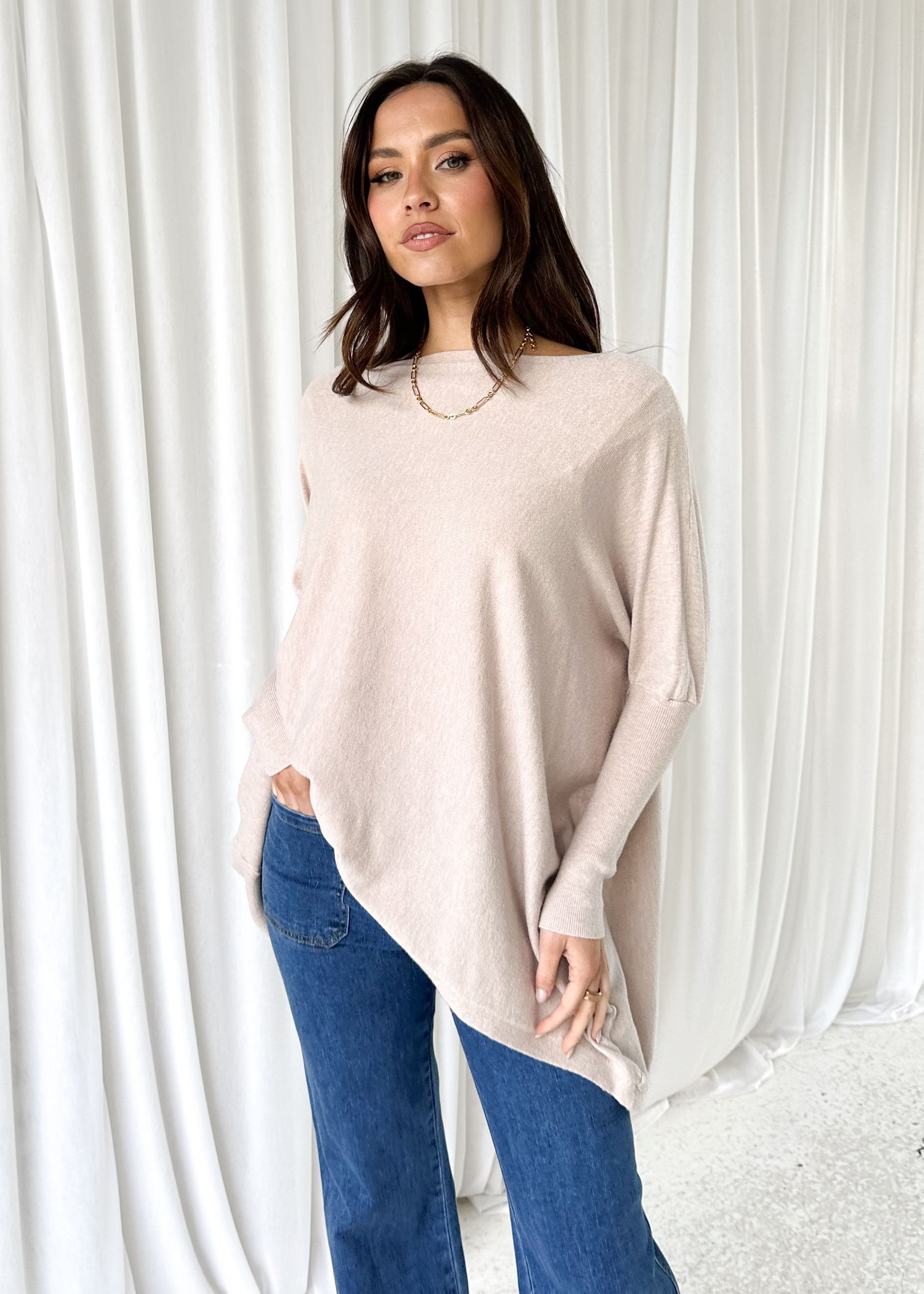 Ryden Knit Top - Latte