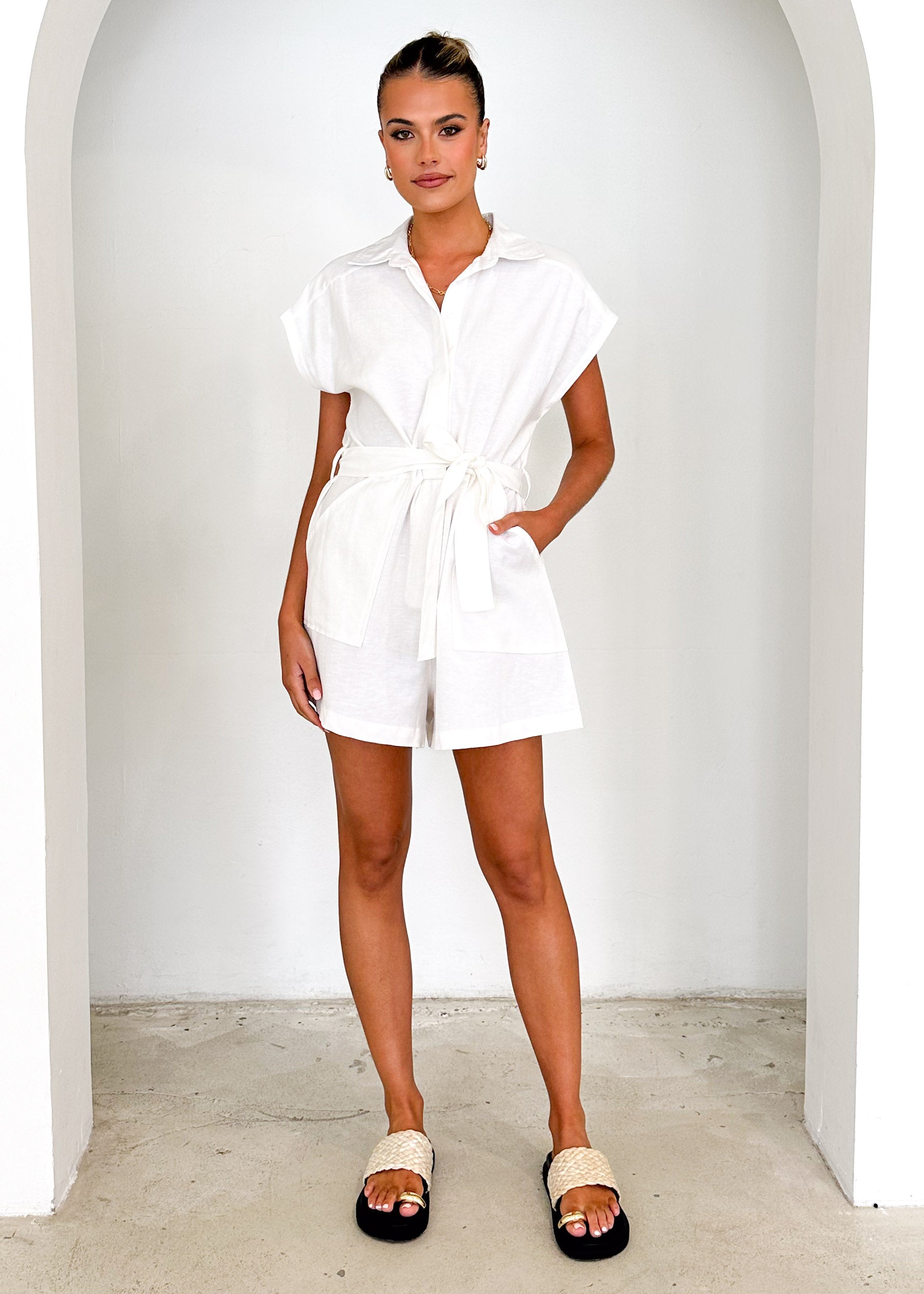 Dustan Playsuit - Off White