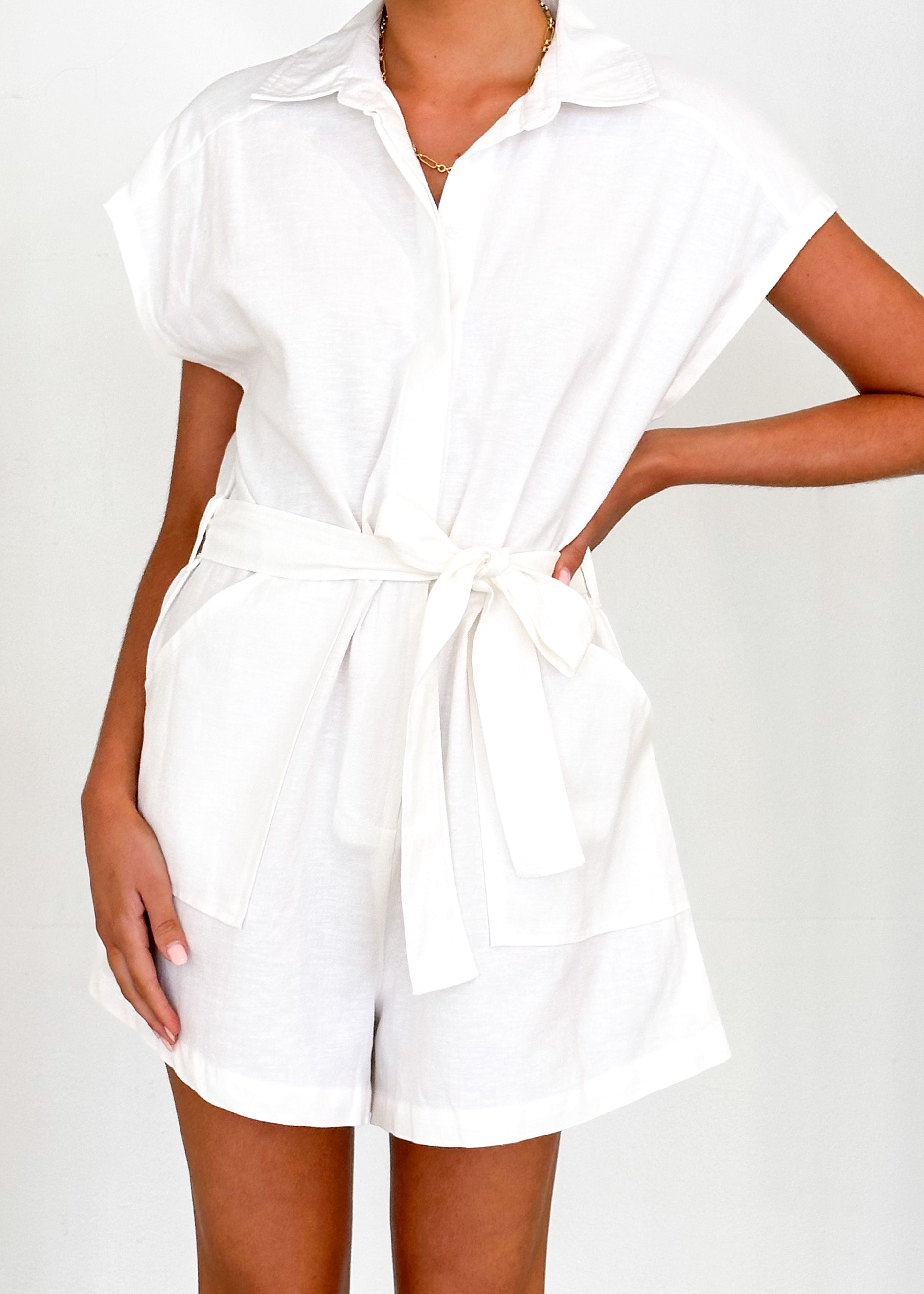 Dustan Playsuit - Off White