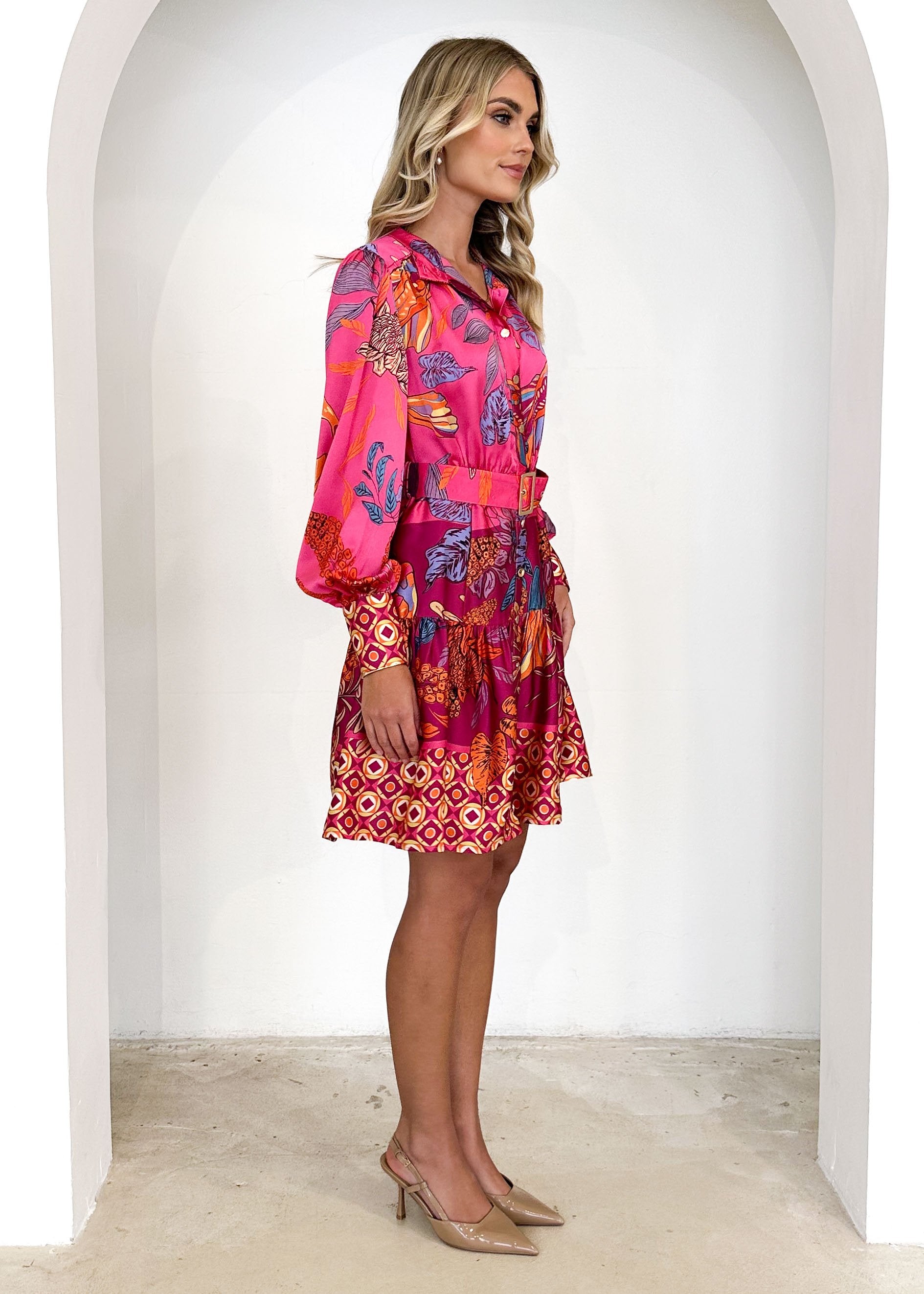 Dakroe Dress - Pink Banksia