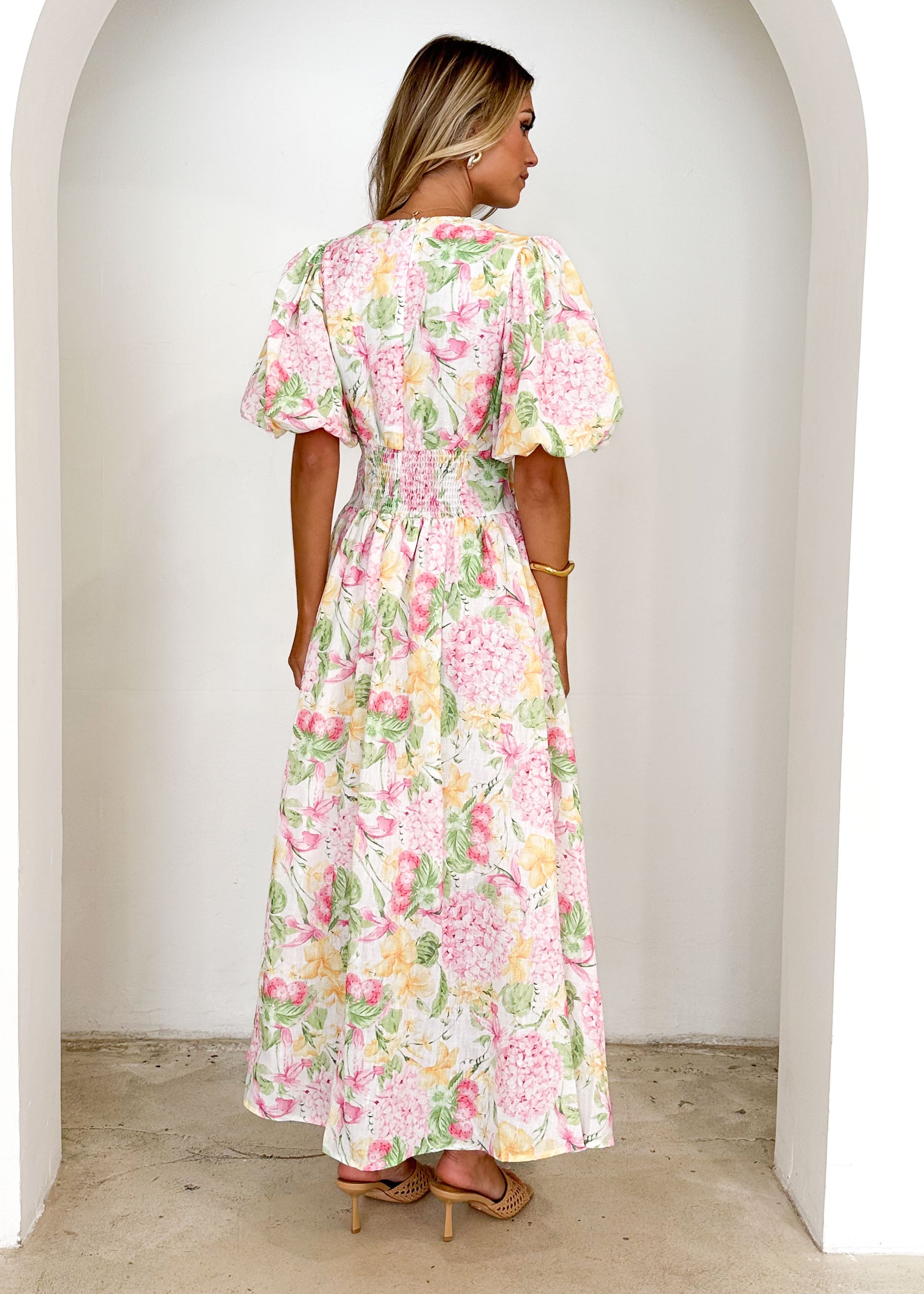 Marcelle Maxi Dress - Pink Hydrangea