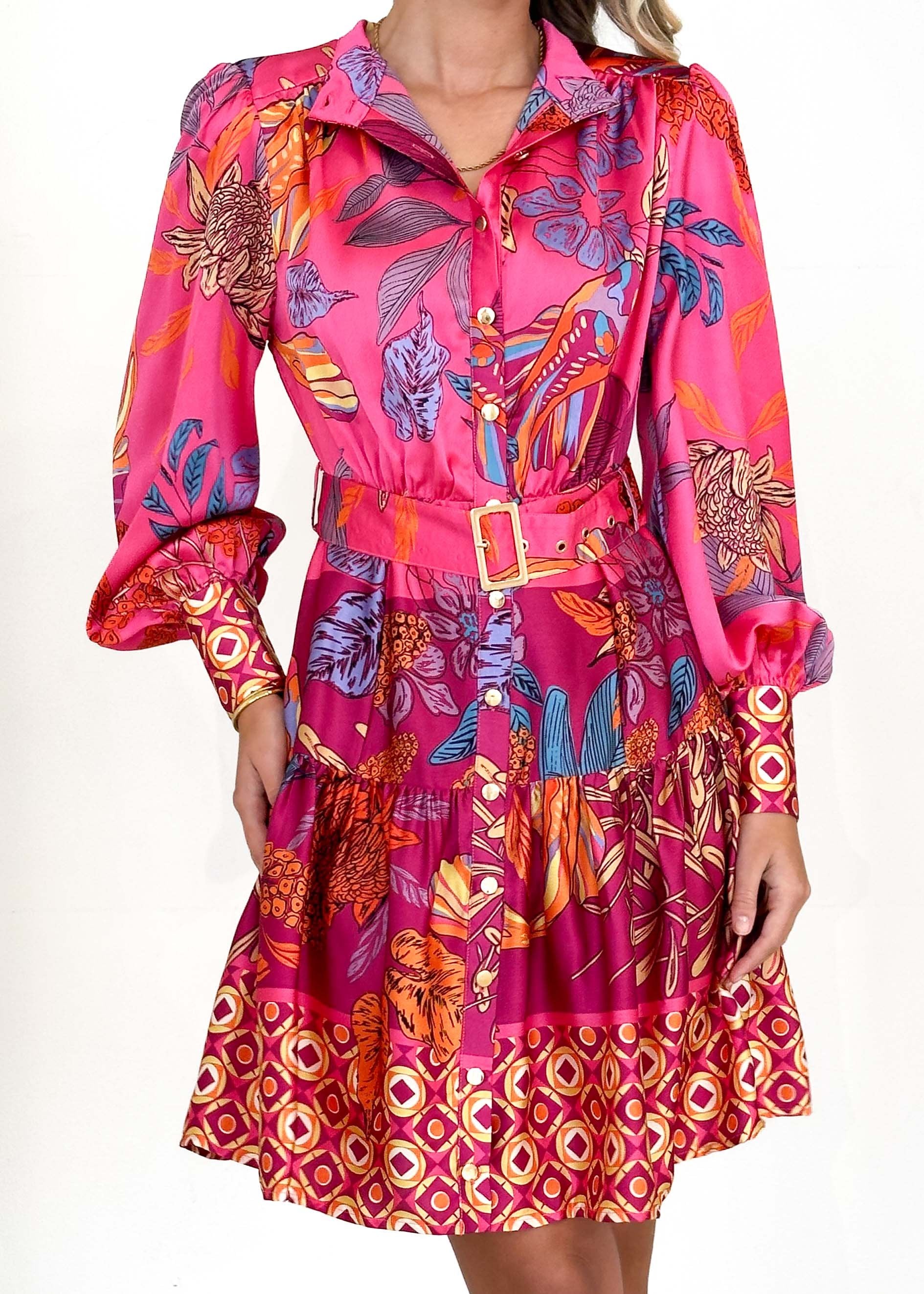 Dakroe Dress - Pink Banksia