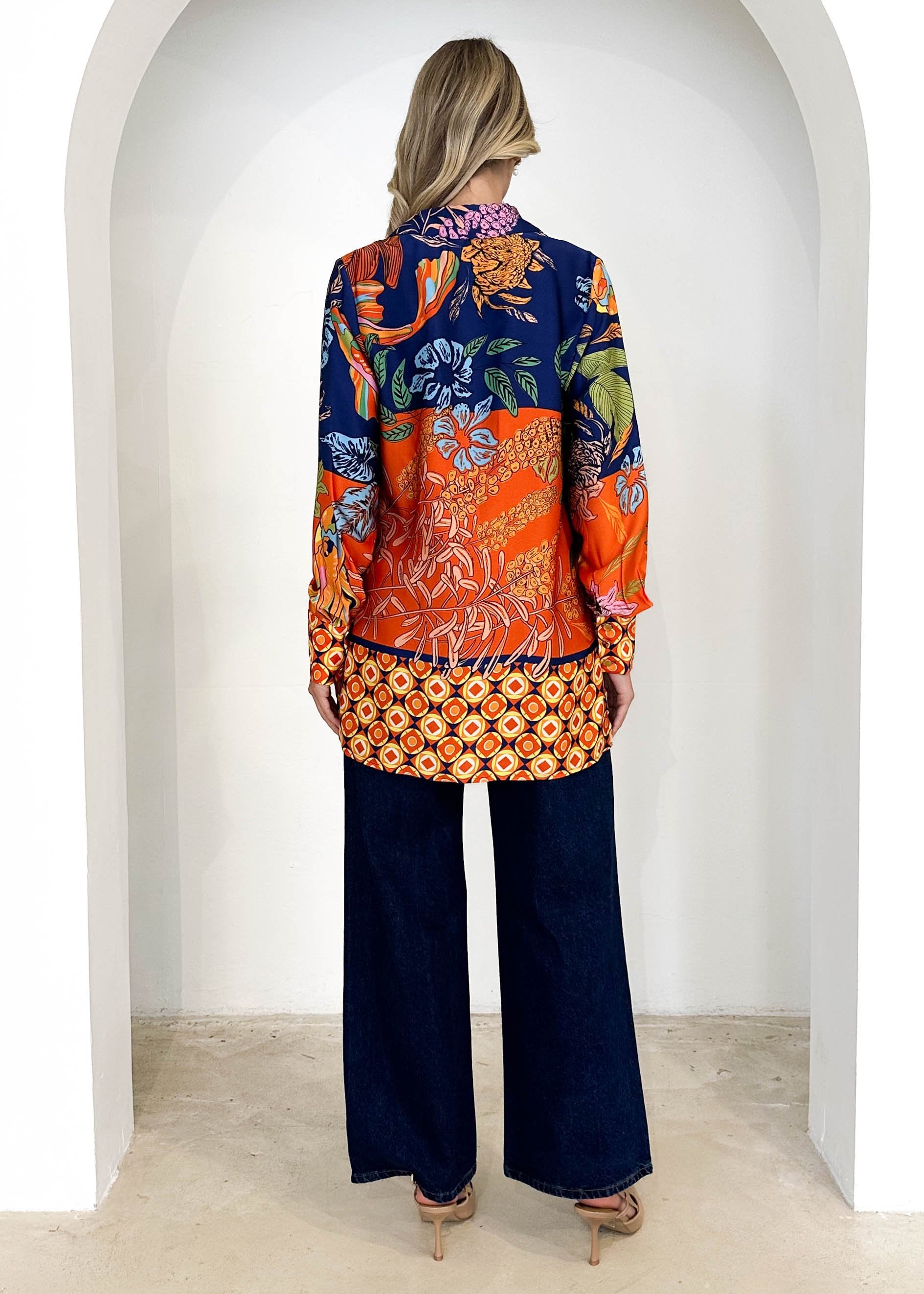 Semrat Shirt - Navy Banksia