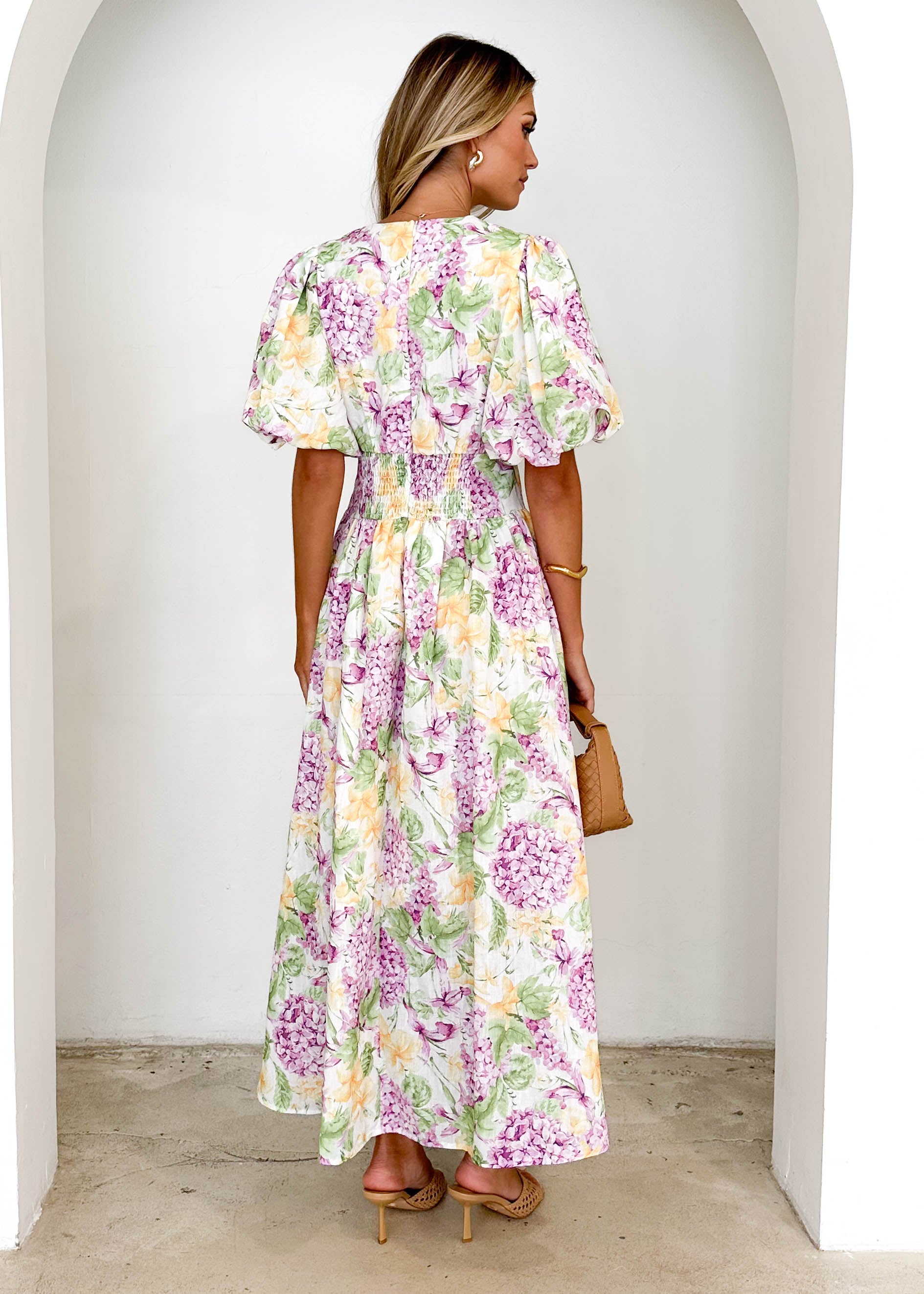 Marcelle Maxi Dress - Purple Hydrangea