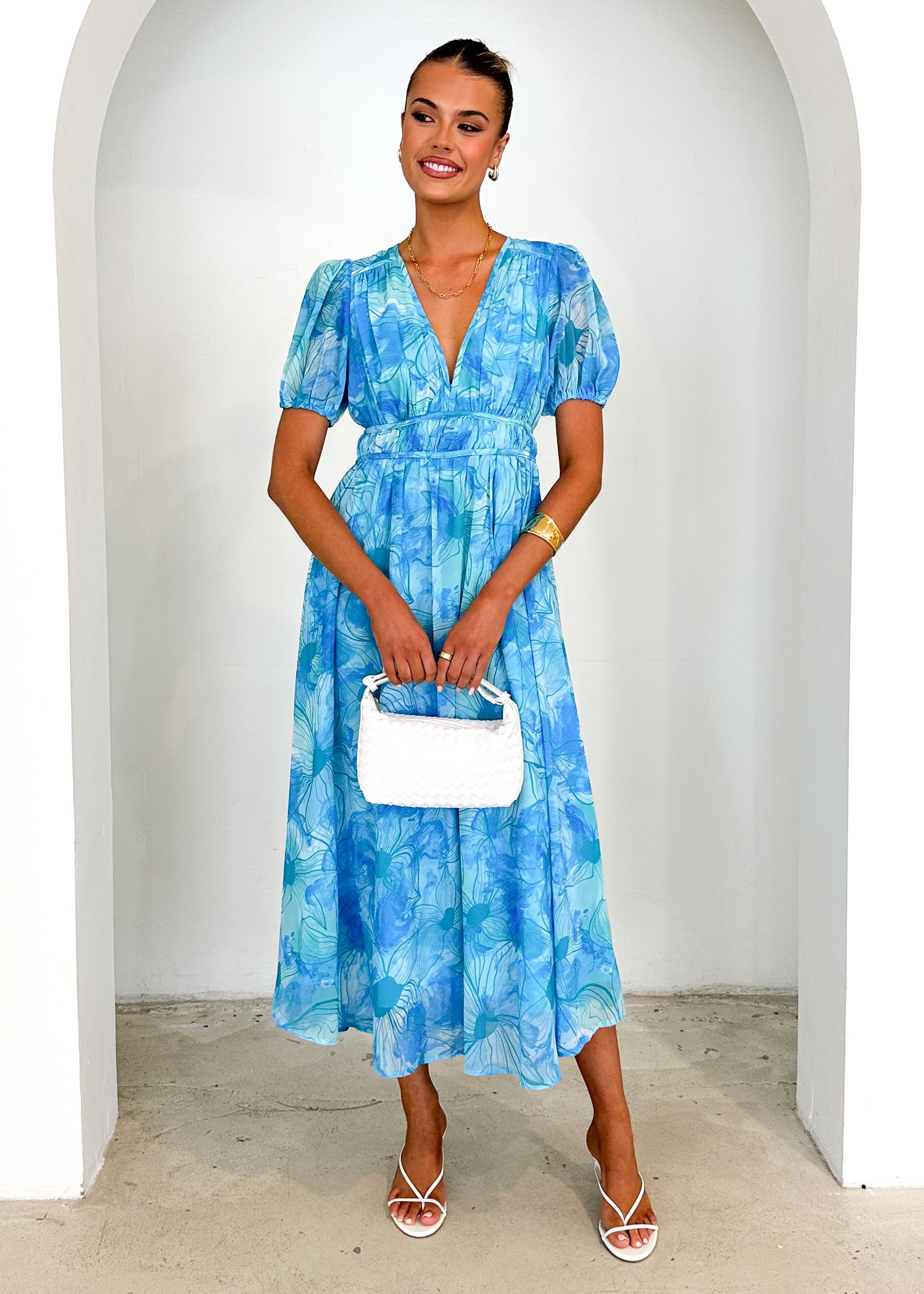 Revival Maxi Dress - Blue Splash