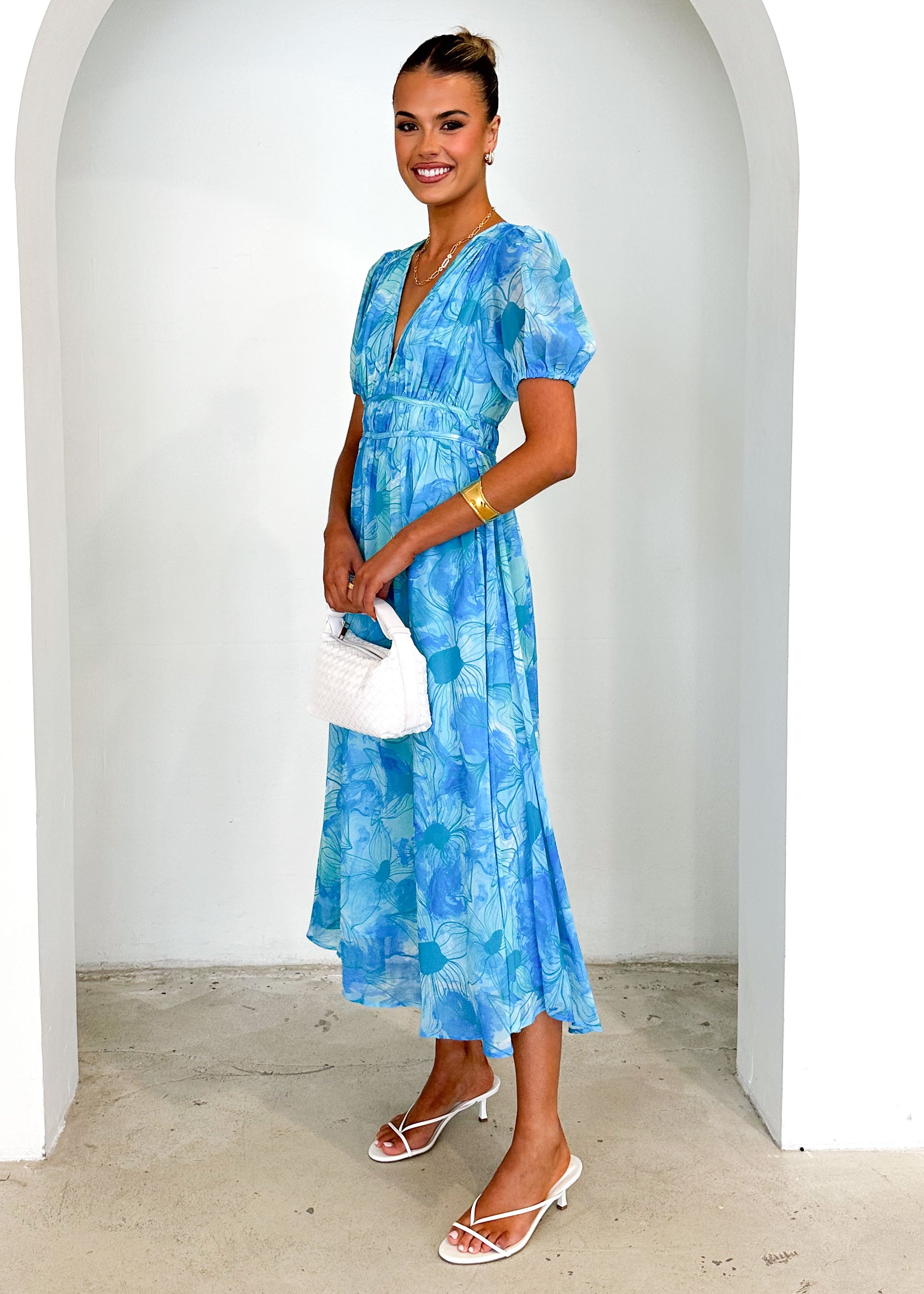 Revival Maxi Dress - Blue Splash