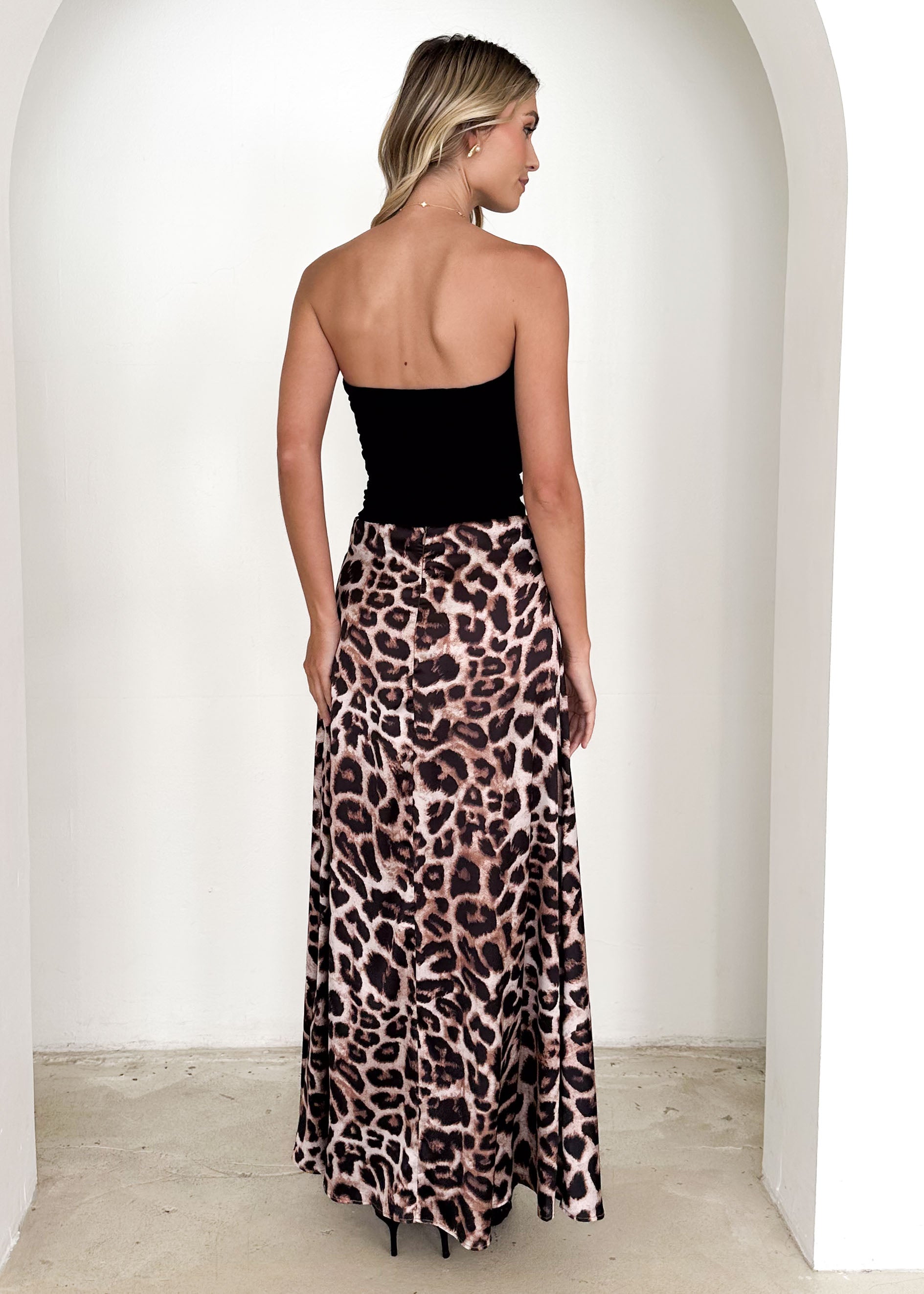 Martina Maxi Skirt - Leopard