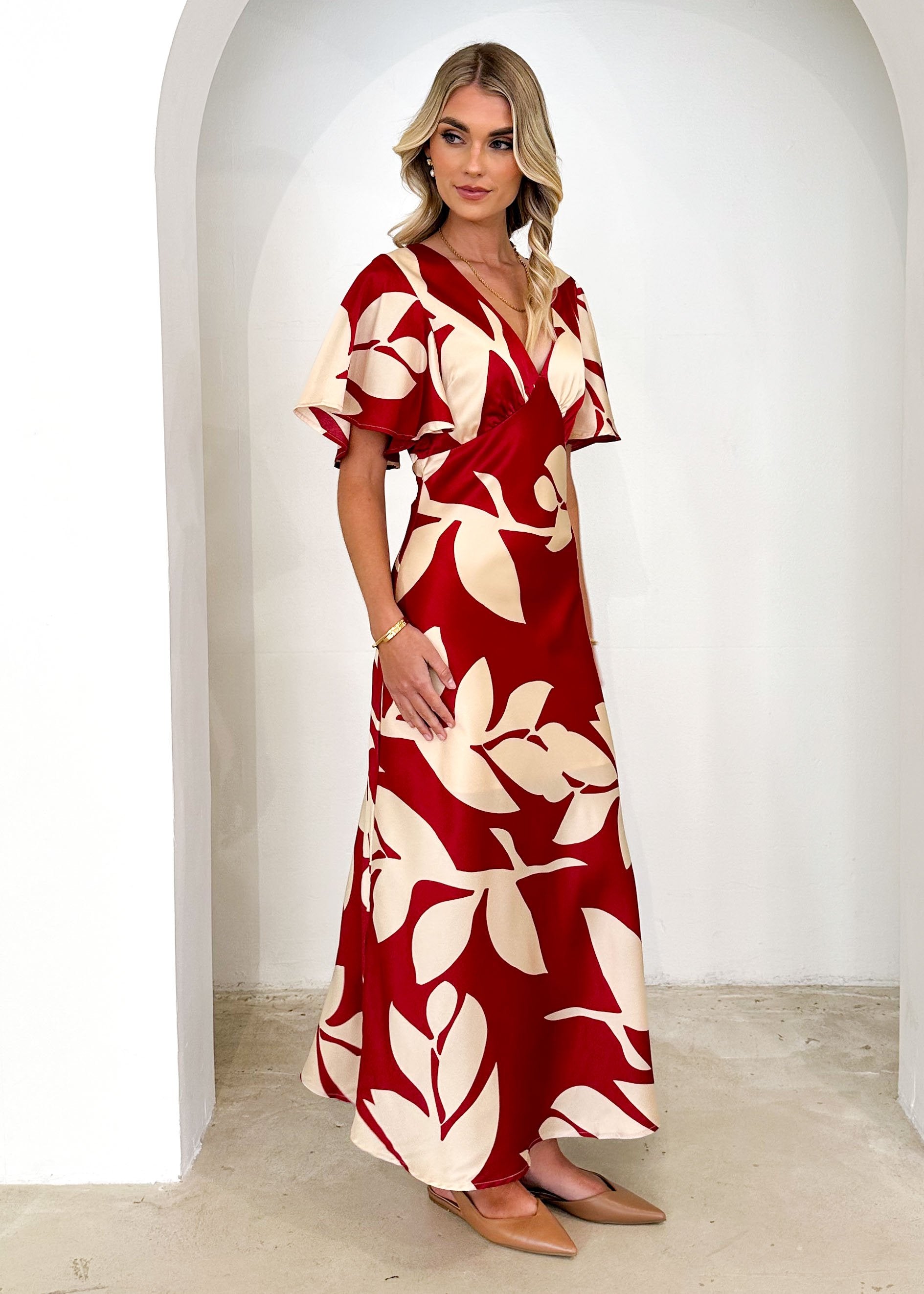 Mintoe Maxi Dress - Ruby Leaf