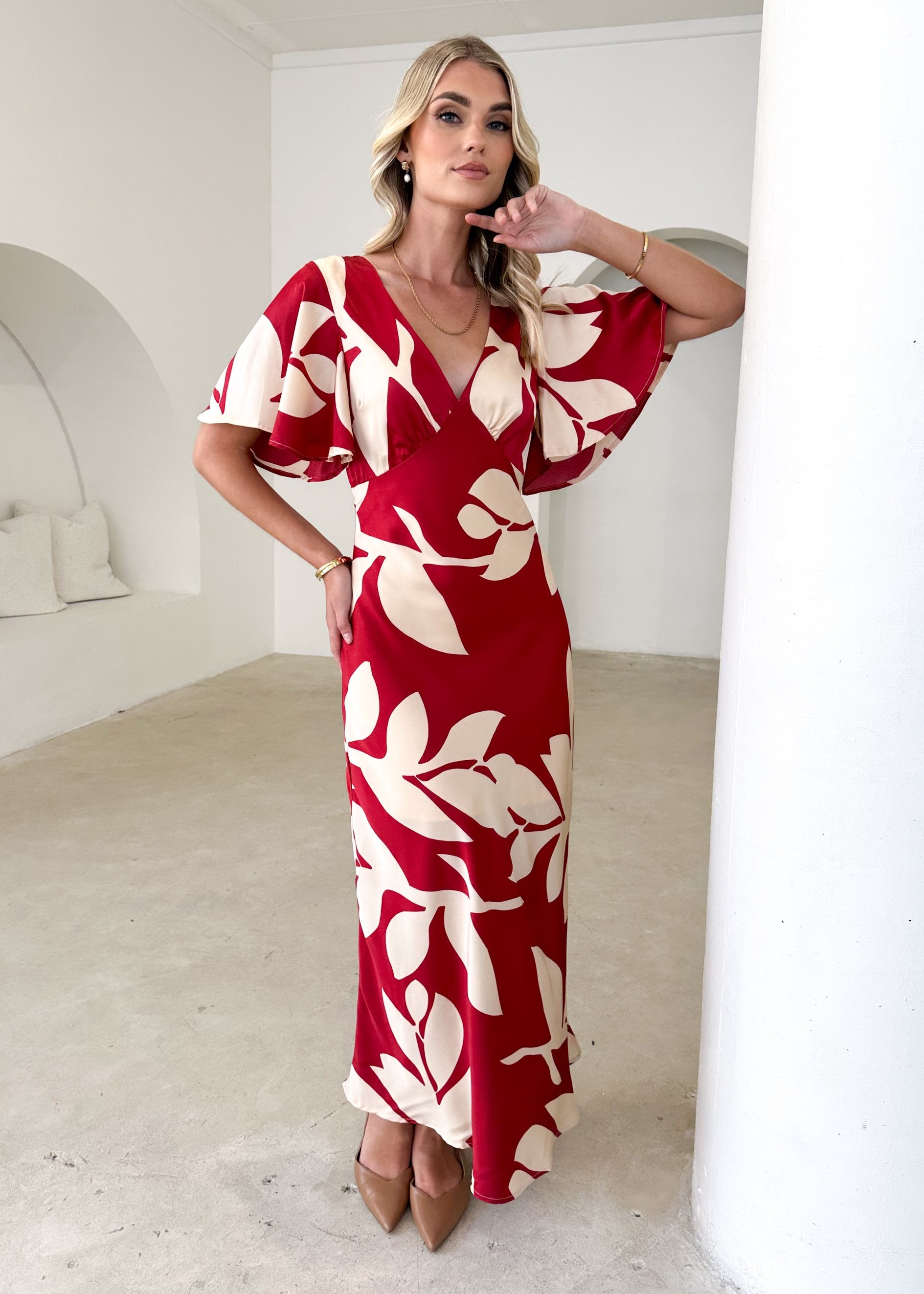 Mintoe Maxi Dress - Ruby Leaf