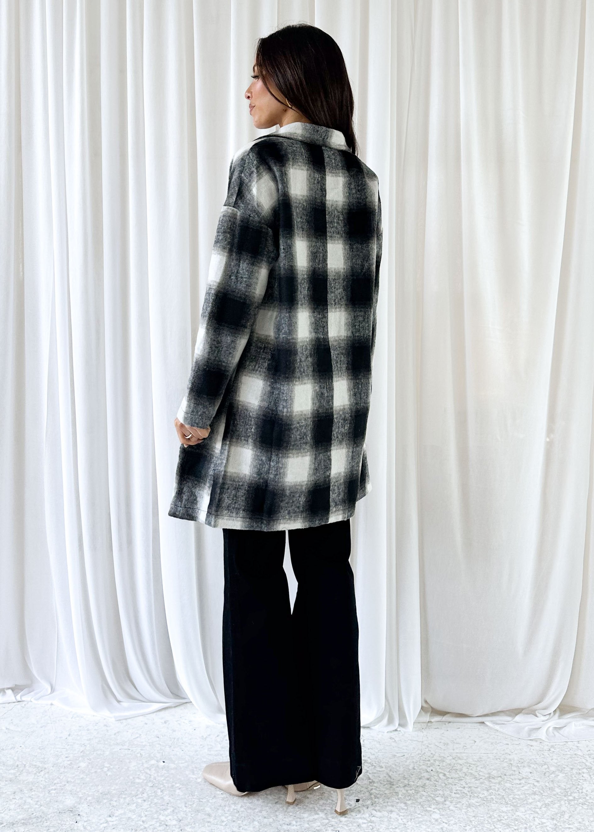 Cameron Coat - Black Check