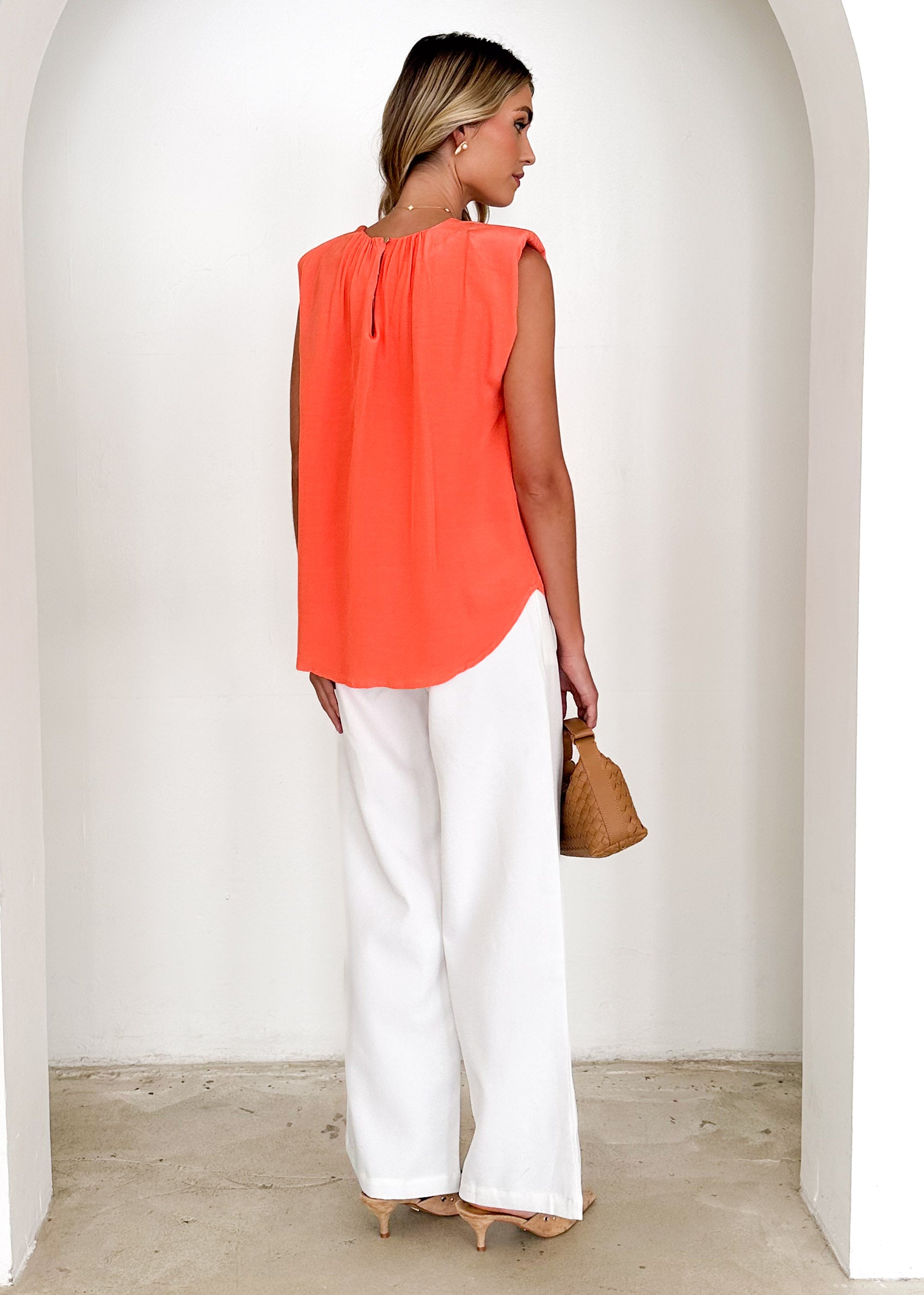 Aura Blouse - Coral