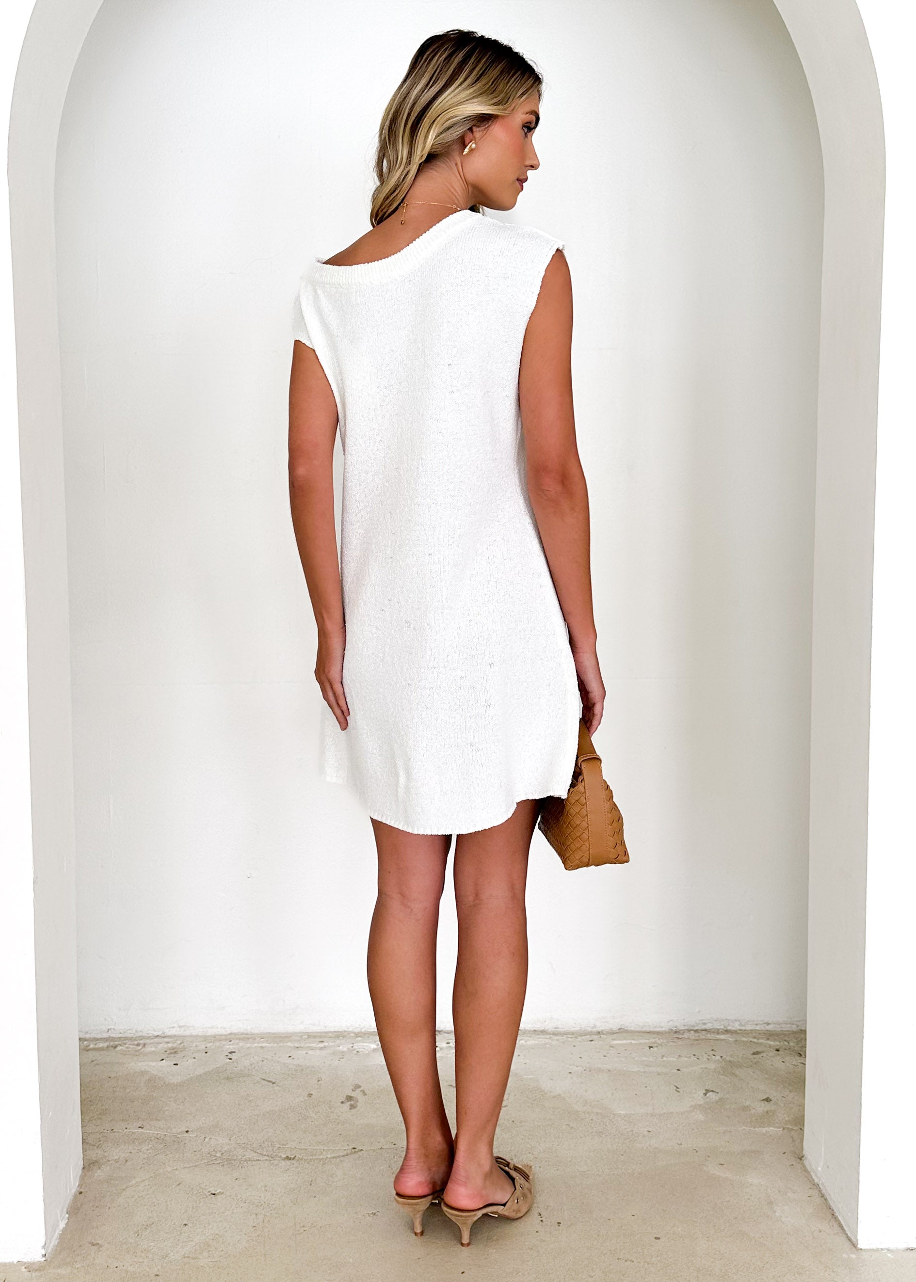 Franky One Shoulder Dress - Cream