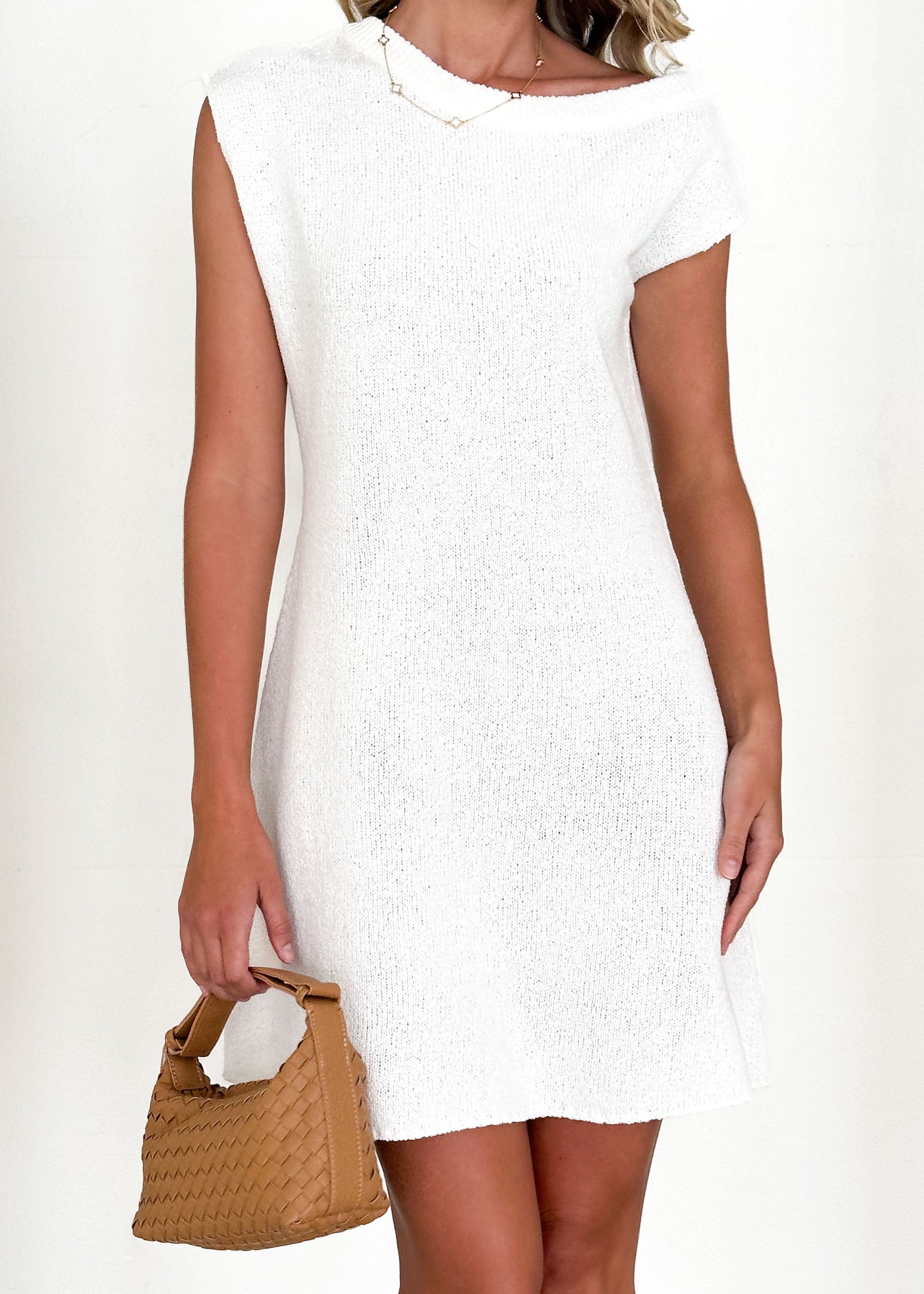 Franky One Shoulder Dress - Cream