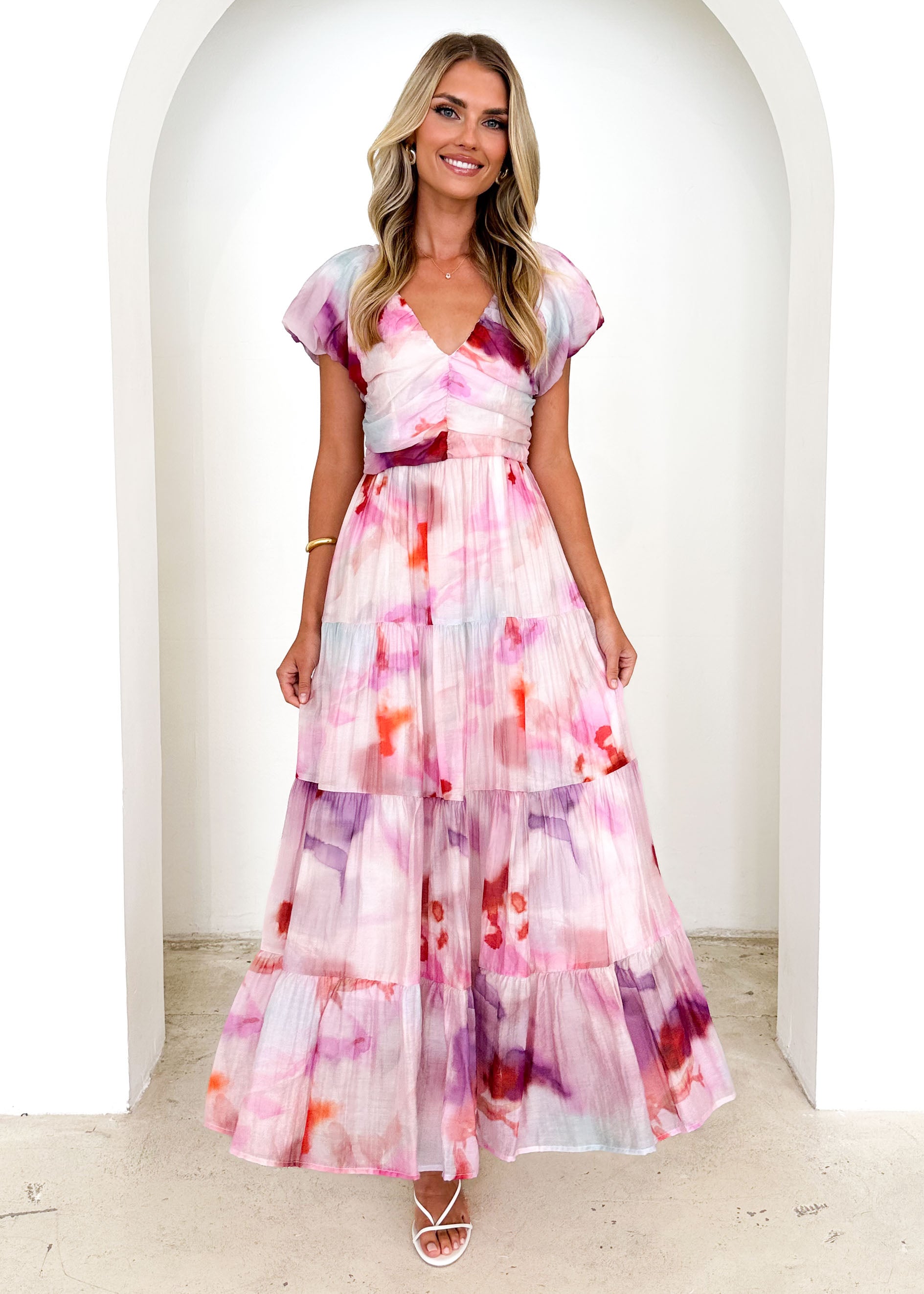 Sahnee Maxi Dress - Pink Haze