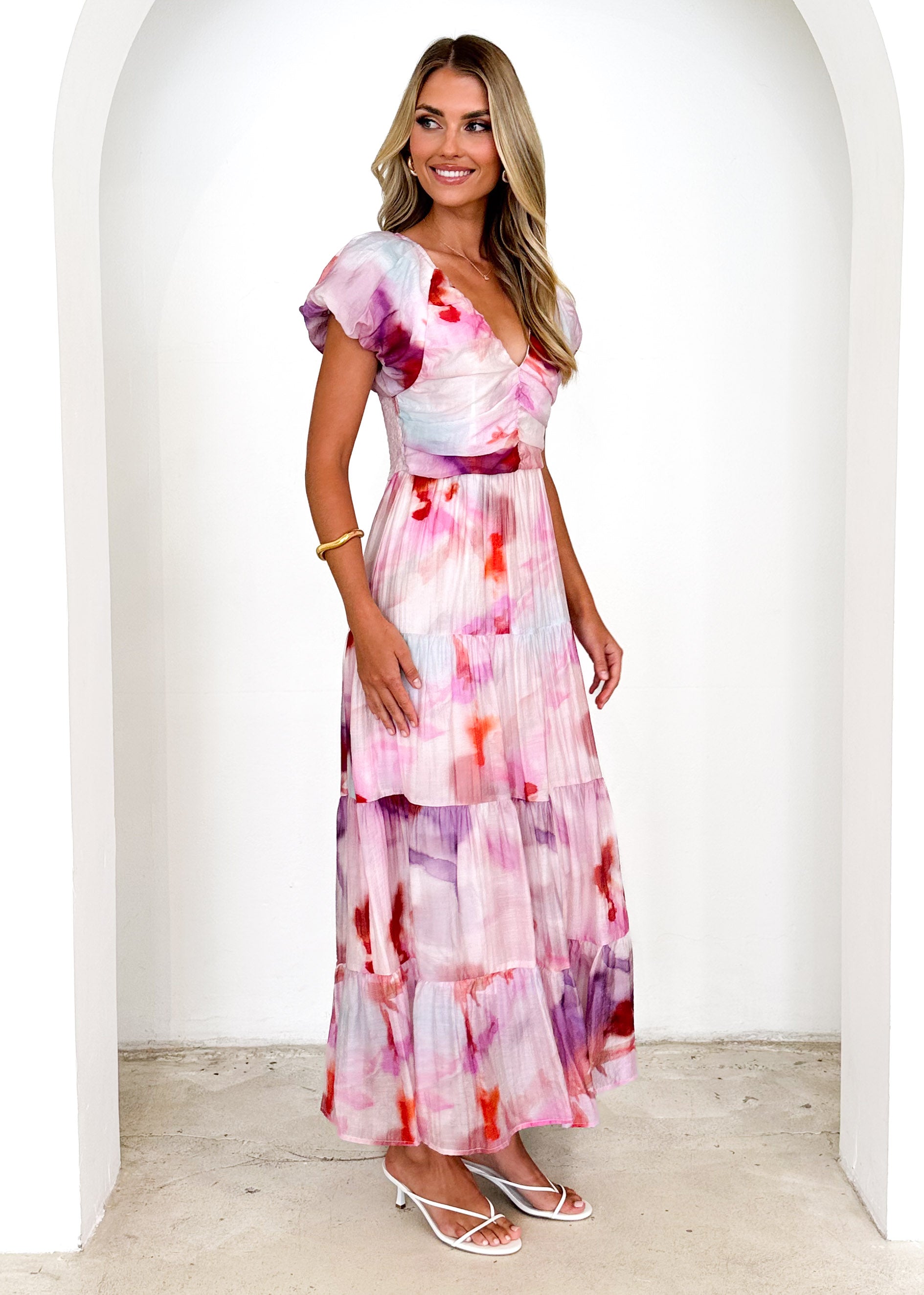 Sahnee Maxi Dress - Pink Haze