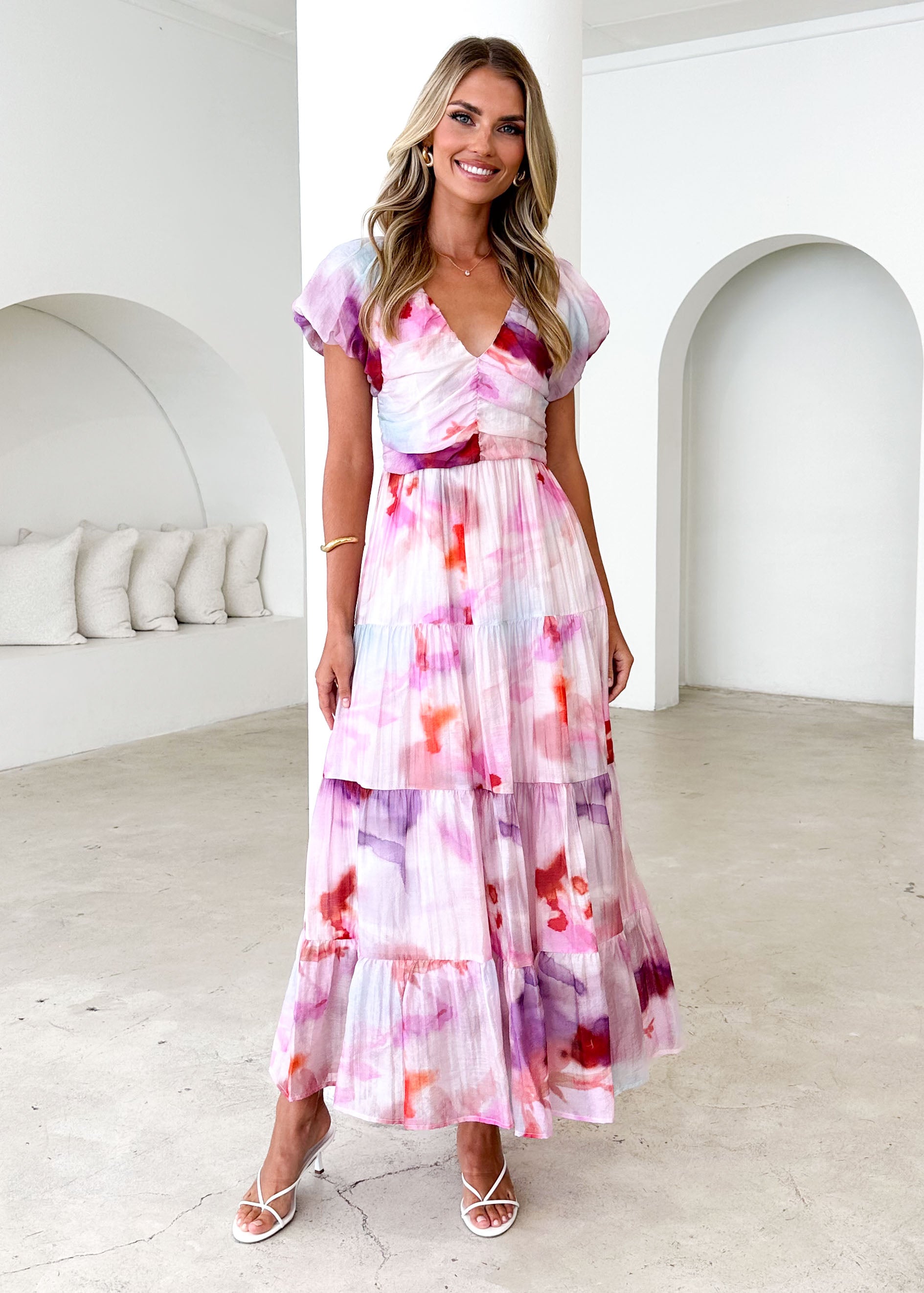 Sahnee Maxi Dress - Pink Haze