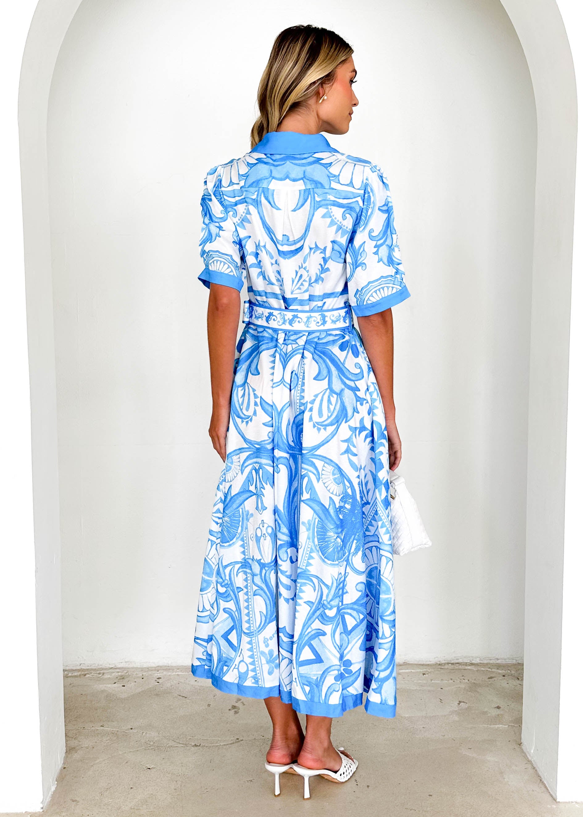 Rosie Maxi Dress - Blue Paisley