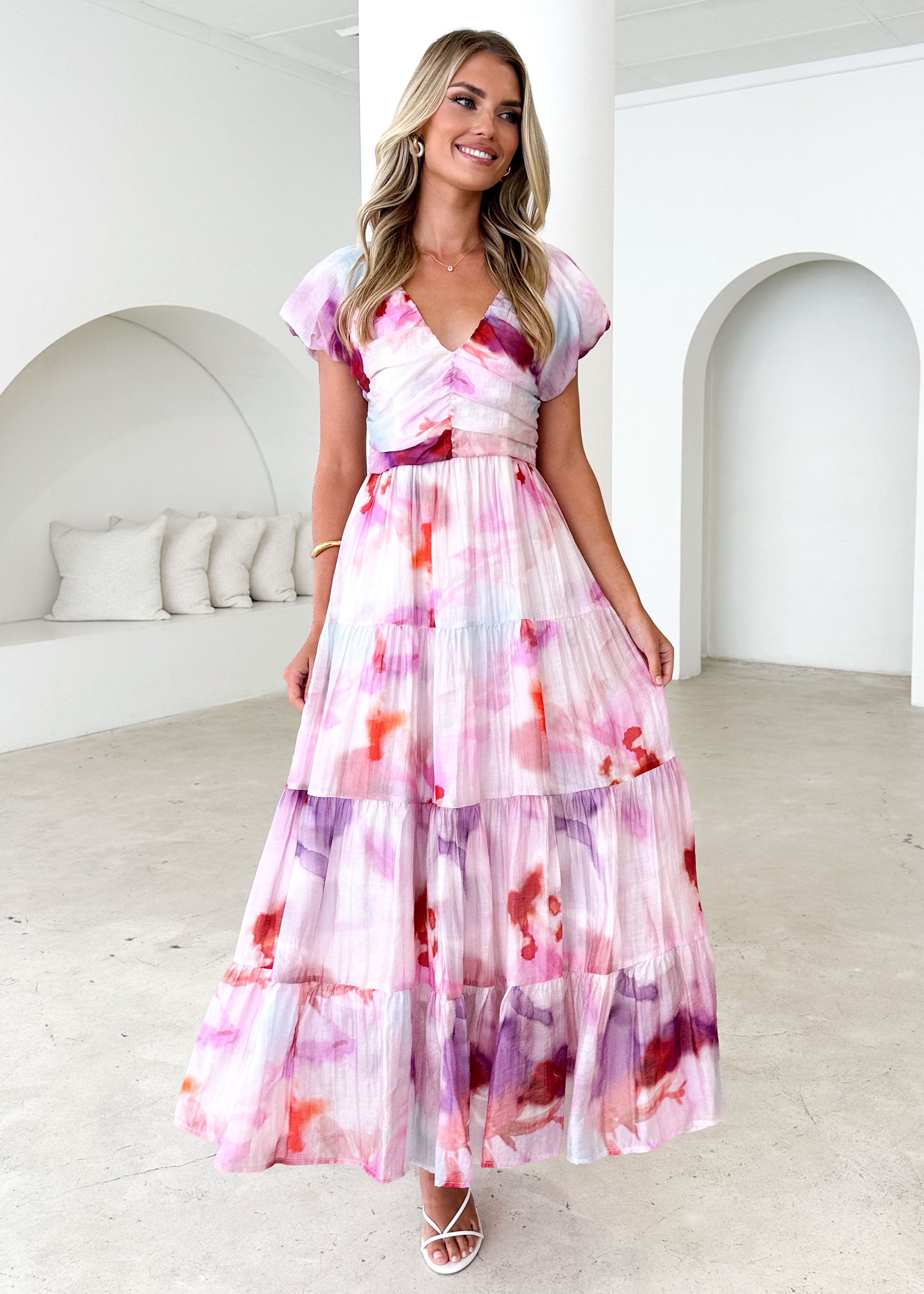 Sahnee Maxi Dress - Pink Haze