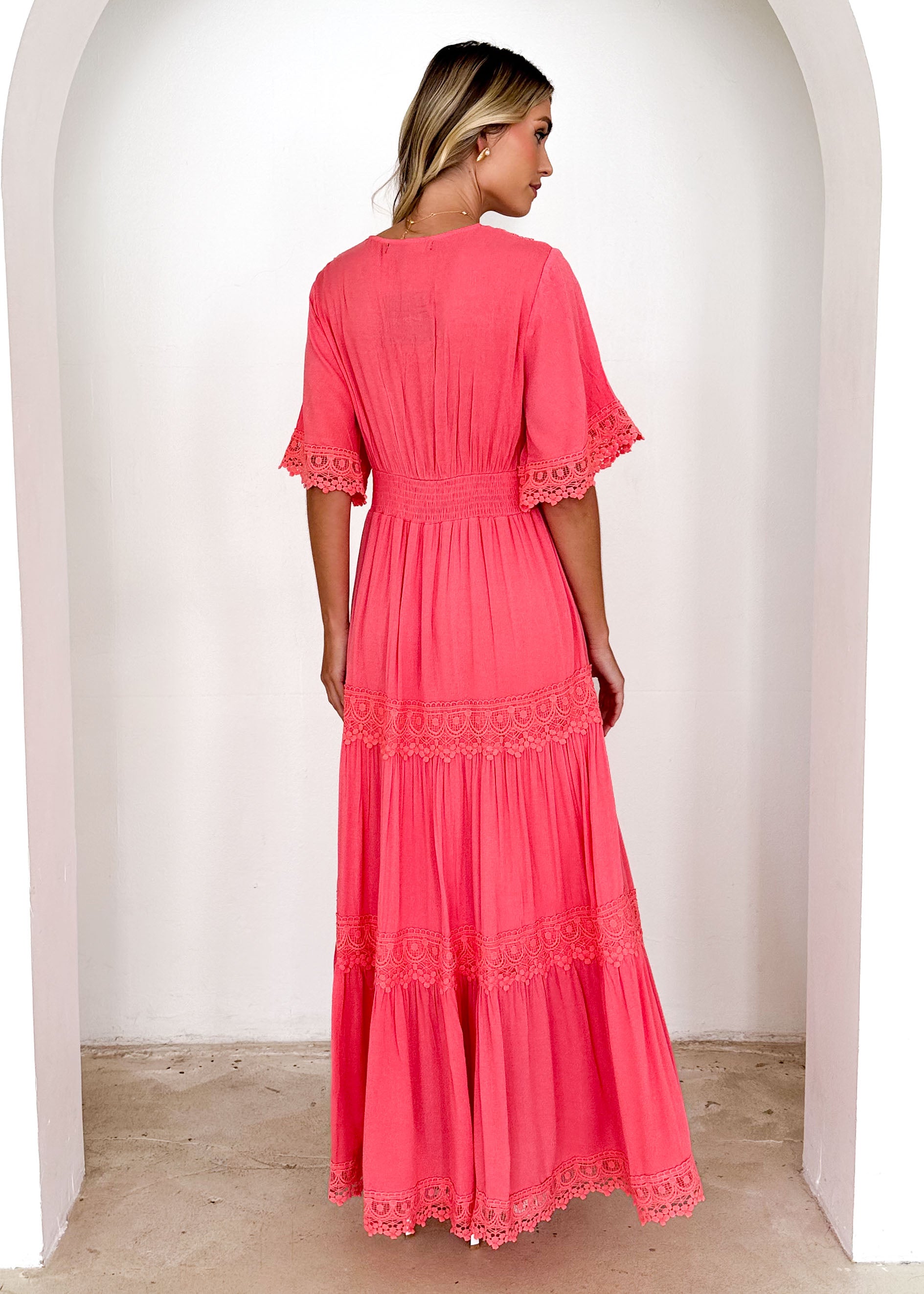 Nakieta Maxi Dress - Watermelon