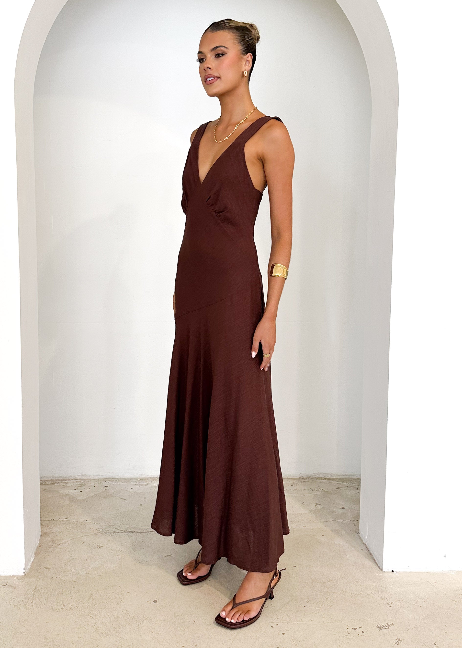 Orabelle Maxi Dress - Chocolate