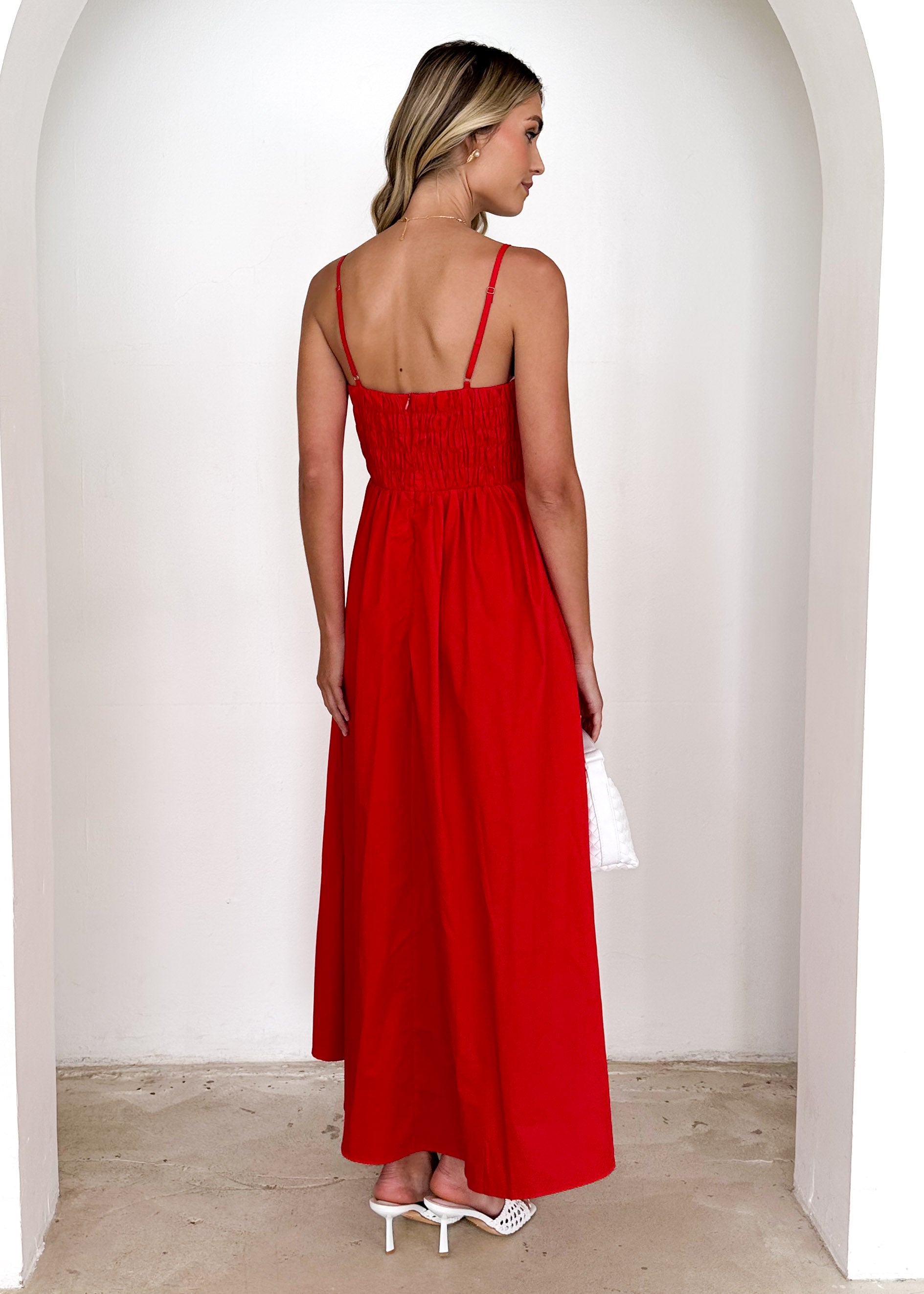 Serafina Maxi Dress - Red