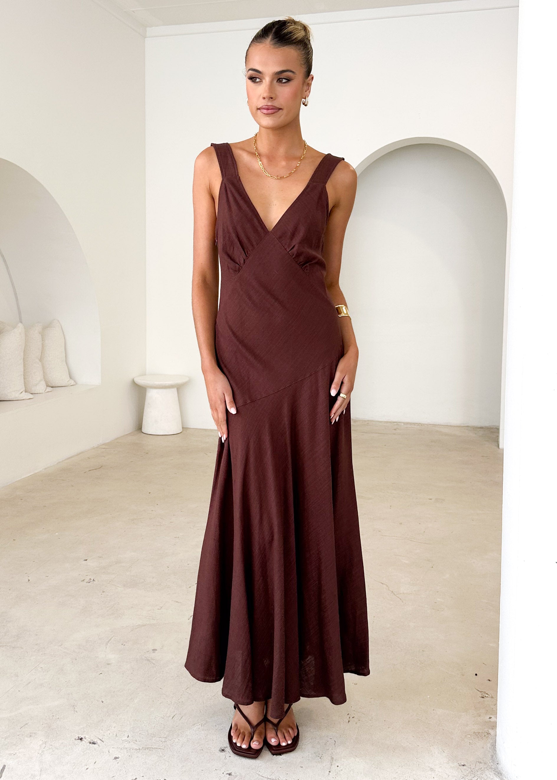 Orabelle Maxi Dress - Chocolate