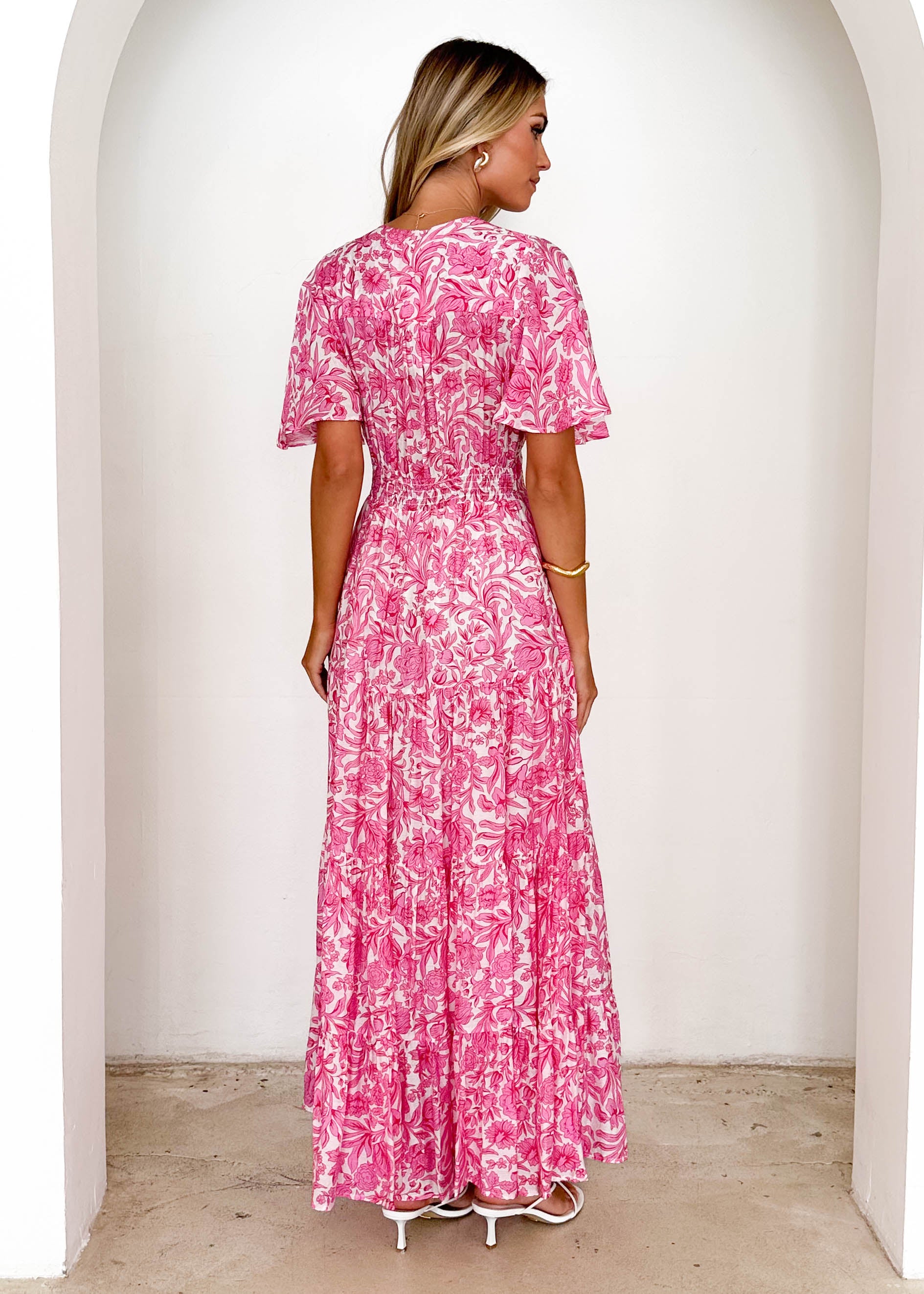 Samariah Maxi Dress - Pink Floral