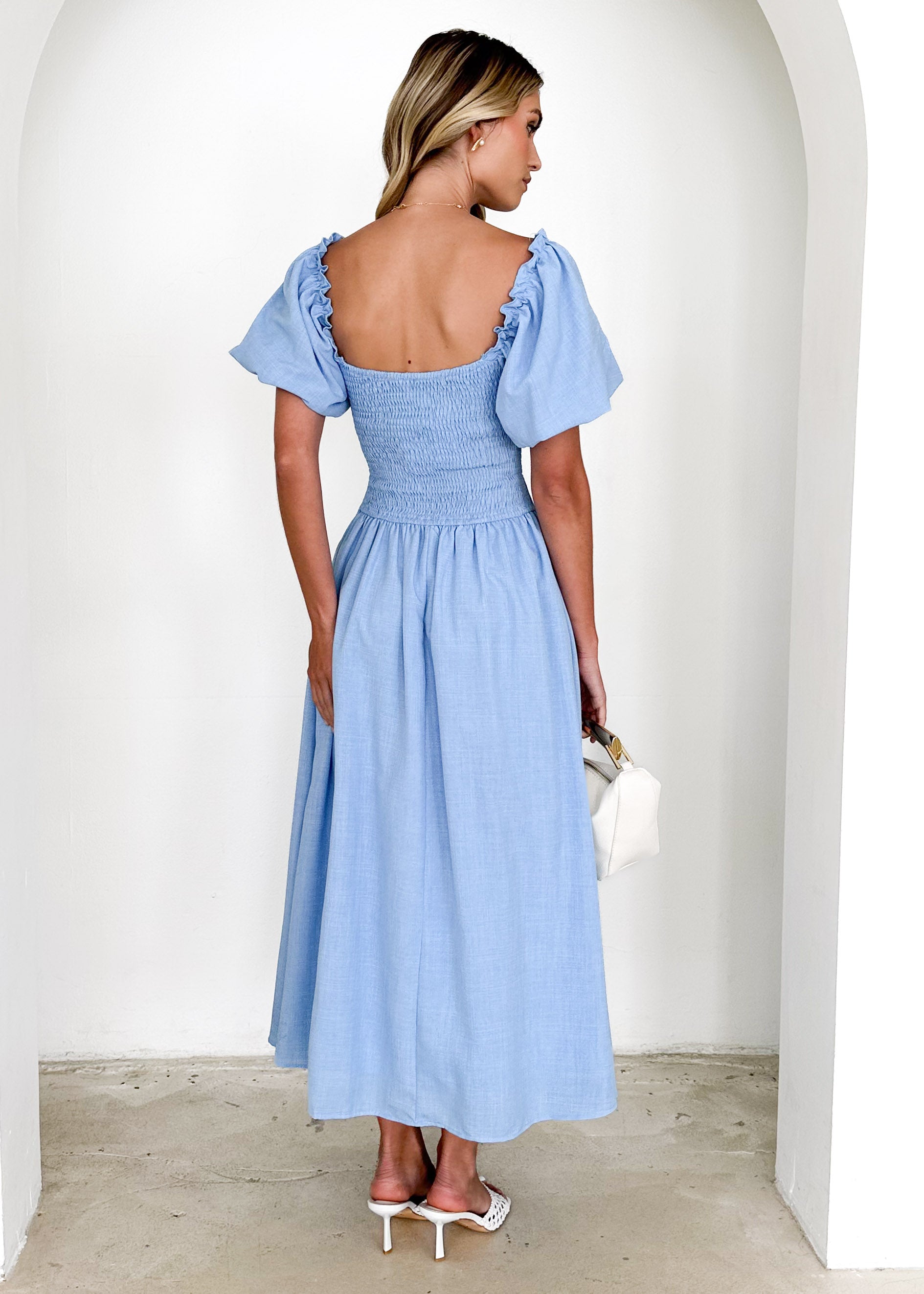 Davona Midi Dress - Blue