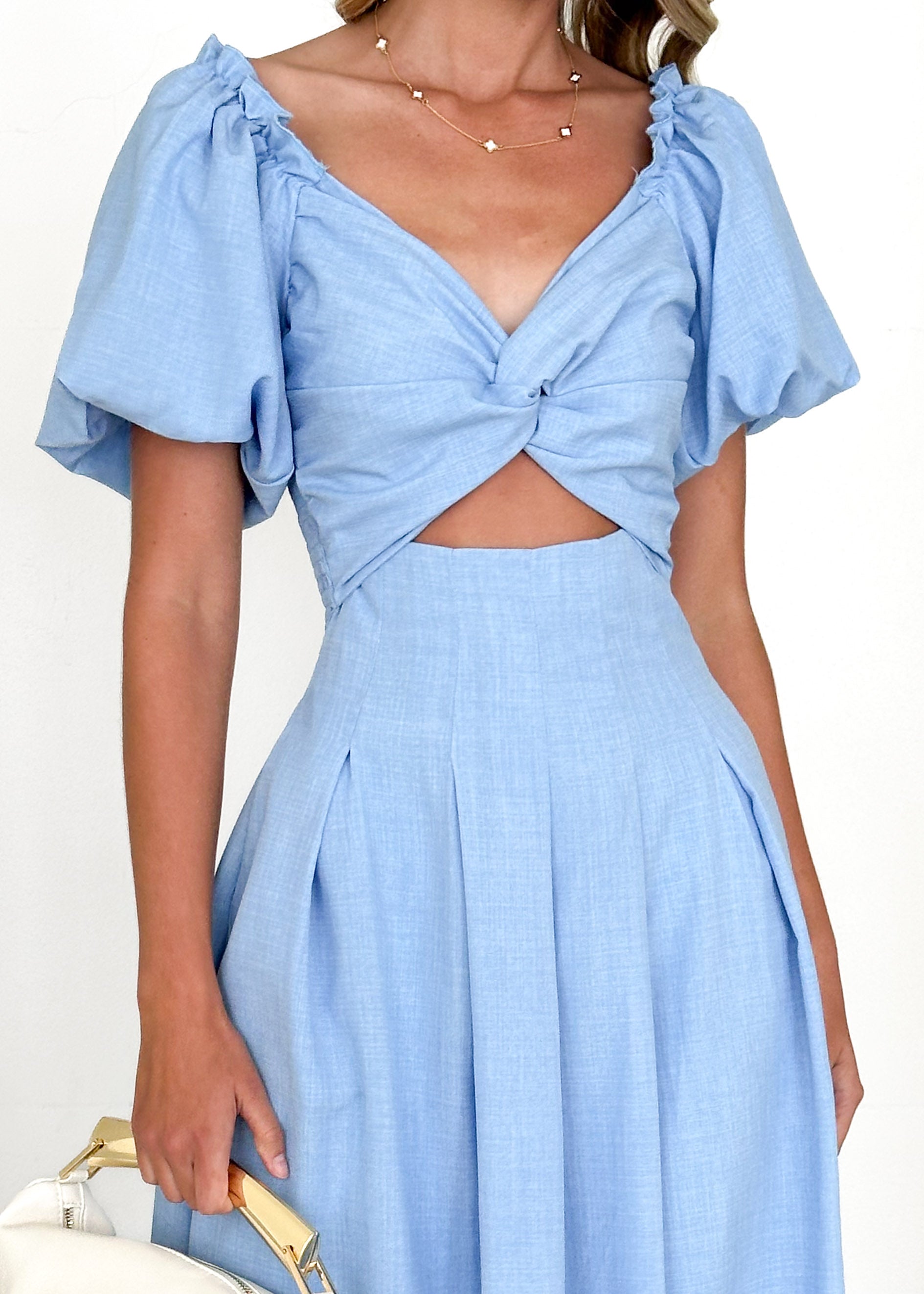 Davona Midi Dress - Blue