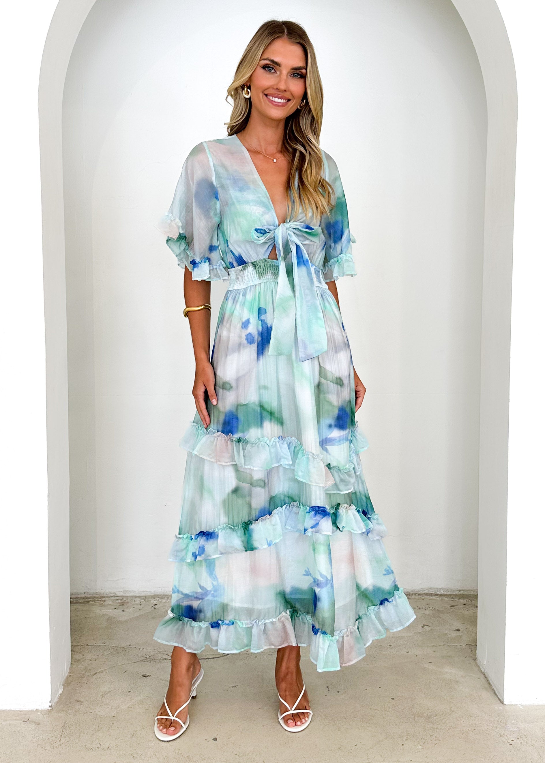 Hamilton Maxi Dress - Mint Haze