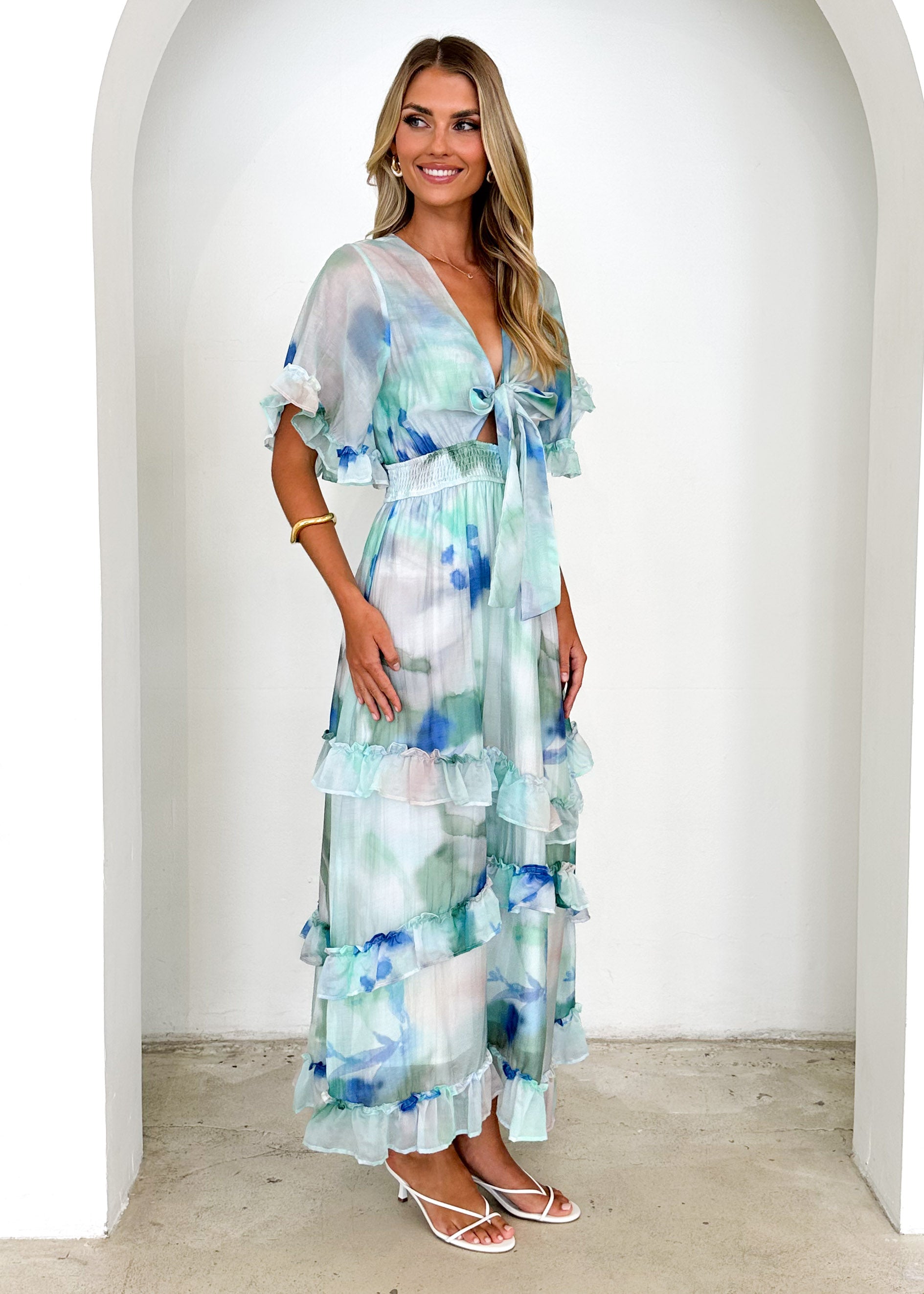 Hamilton Maxi Dress - Mint Haze