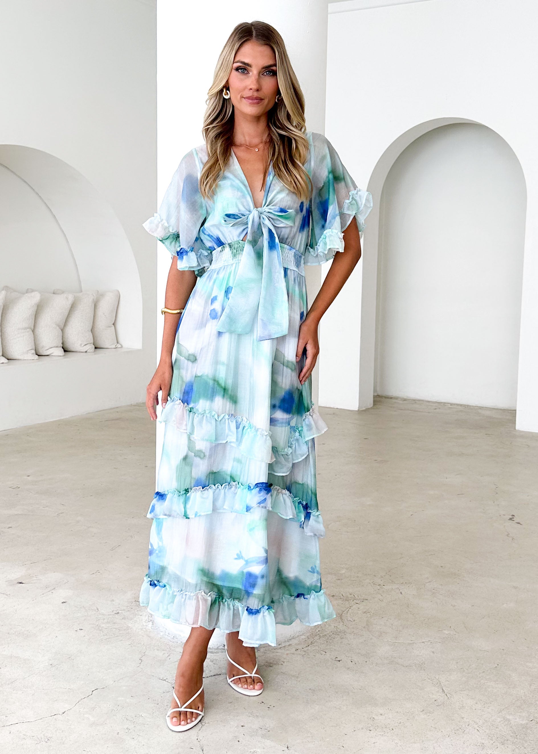 Hamilton Maxi Dress - Mint Haze