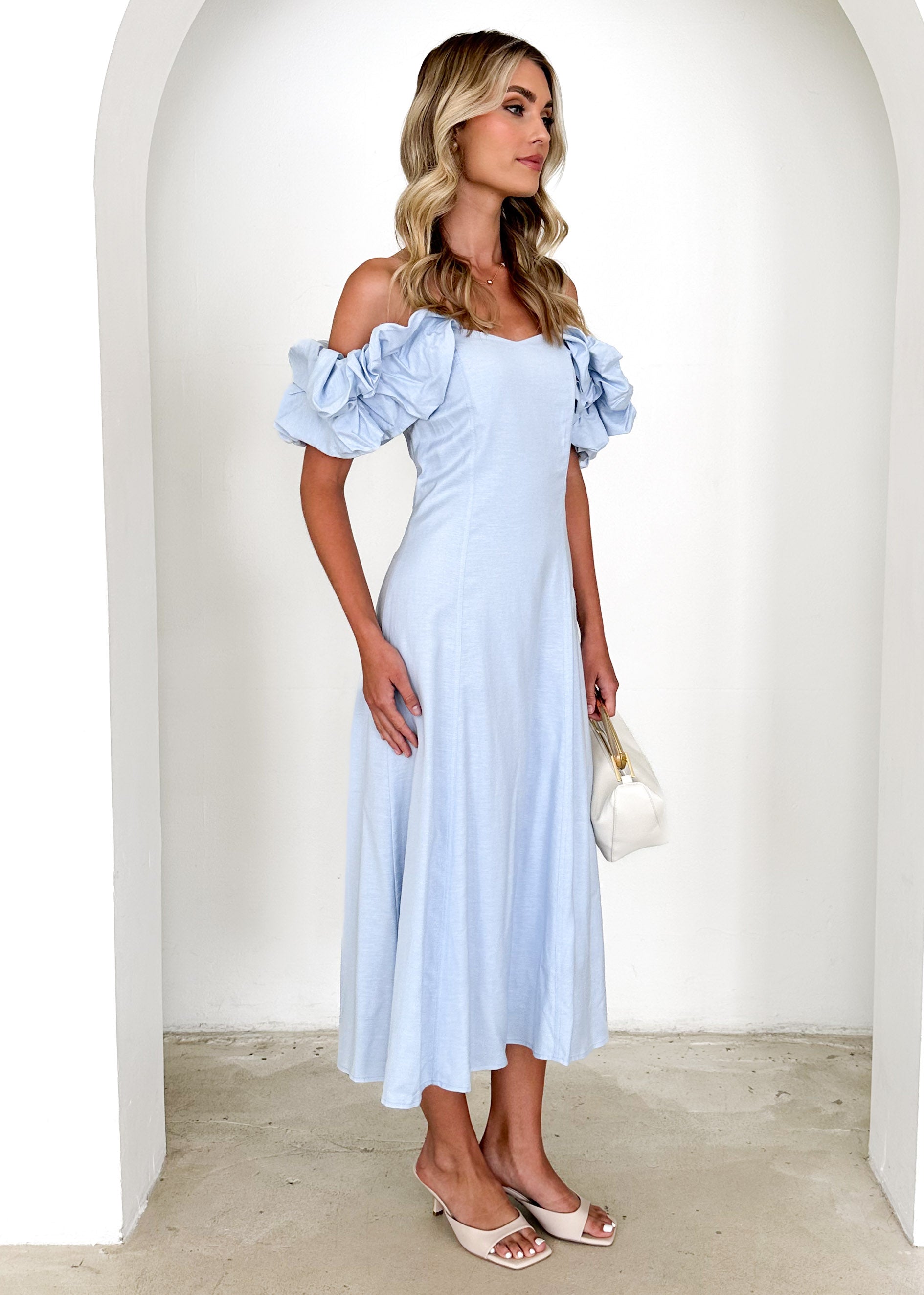 Celtic Midi Dress - Powder Blue