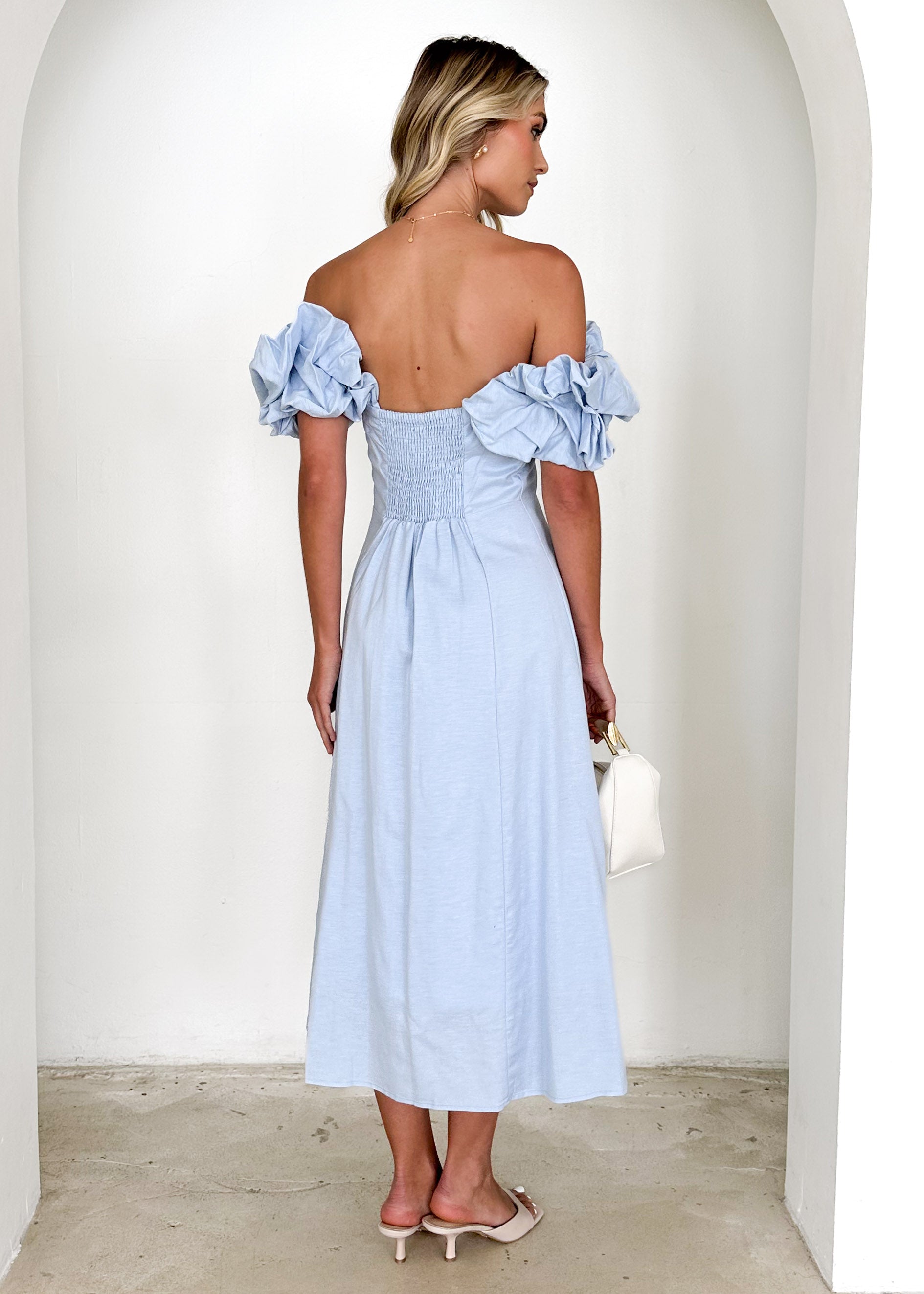 Celtic Midi Dress - Powder Blue